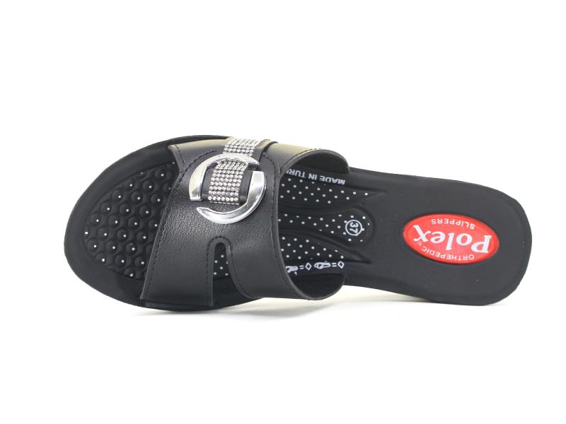 Polex Zenne 5705 Pırlantalı Yüksek Pedli Günlük Terlik - 2