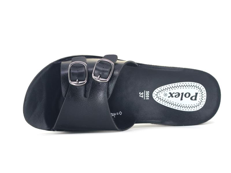 Polex Zenne 5054-C Yeni Çift Toka Yanı Kapalı Poşetli Günlük Terlik - 3