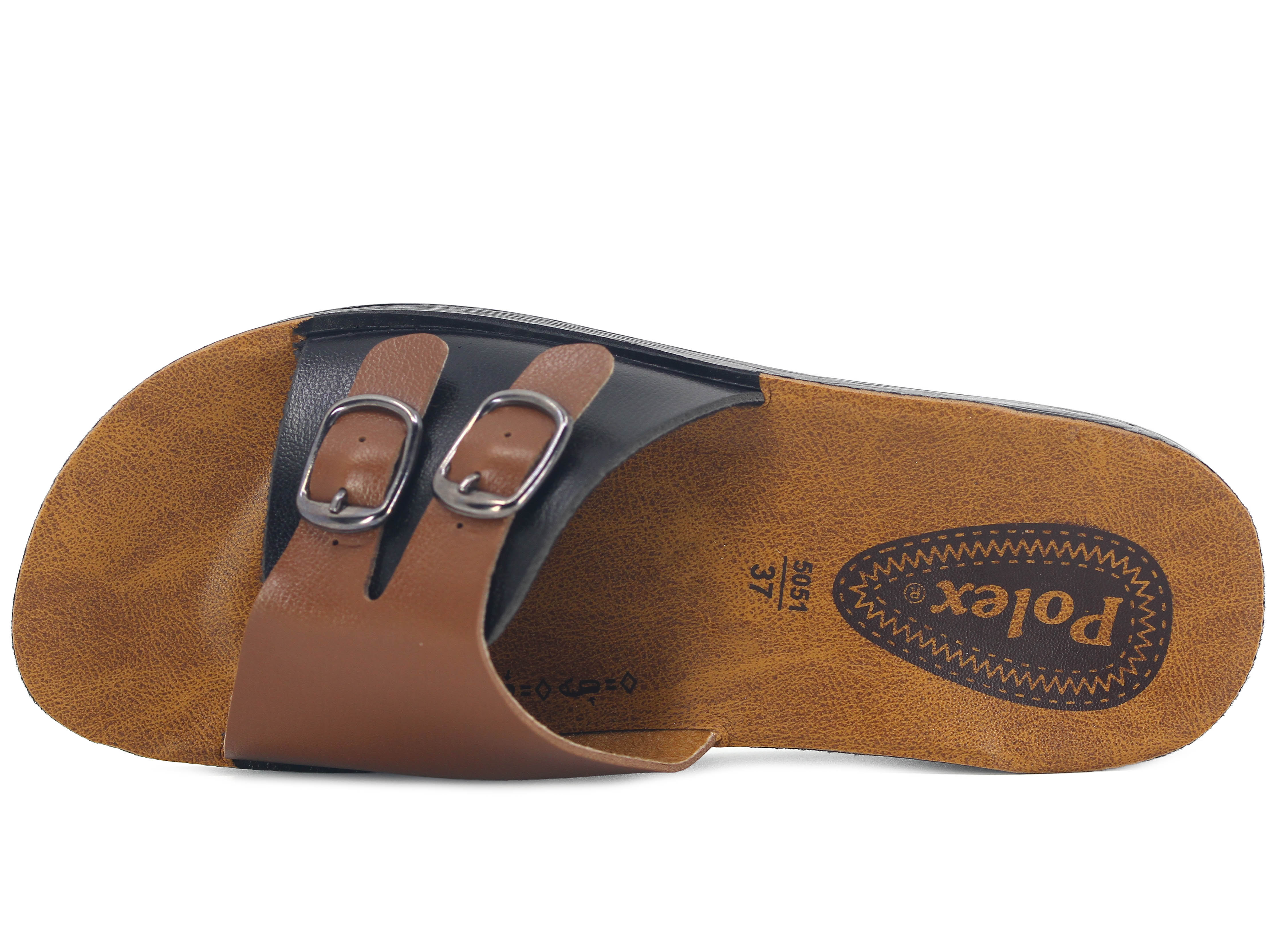 Polex Zenne 5054-C Yeni Çift Toka Yanı Kapalı Poşetli Günlük Terlik - 2