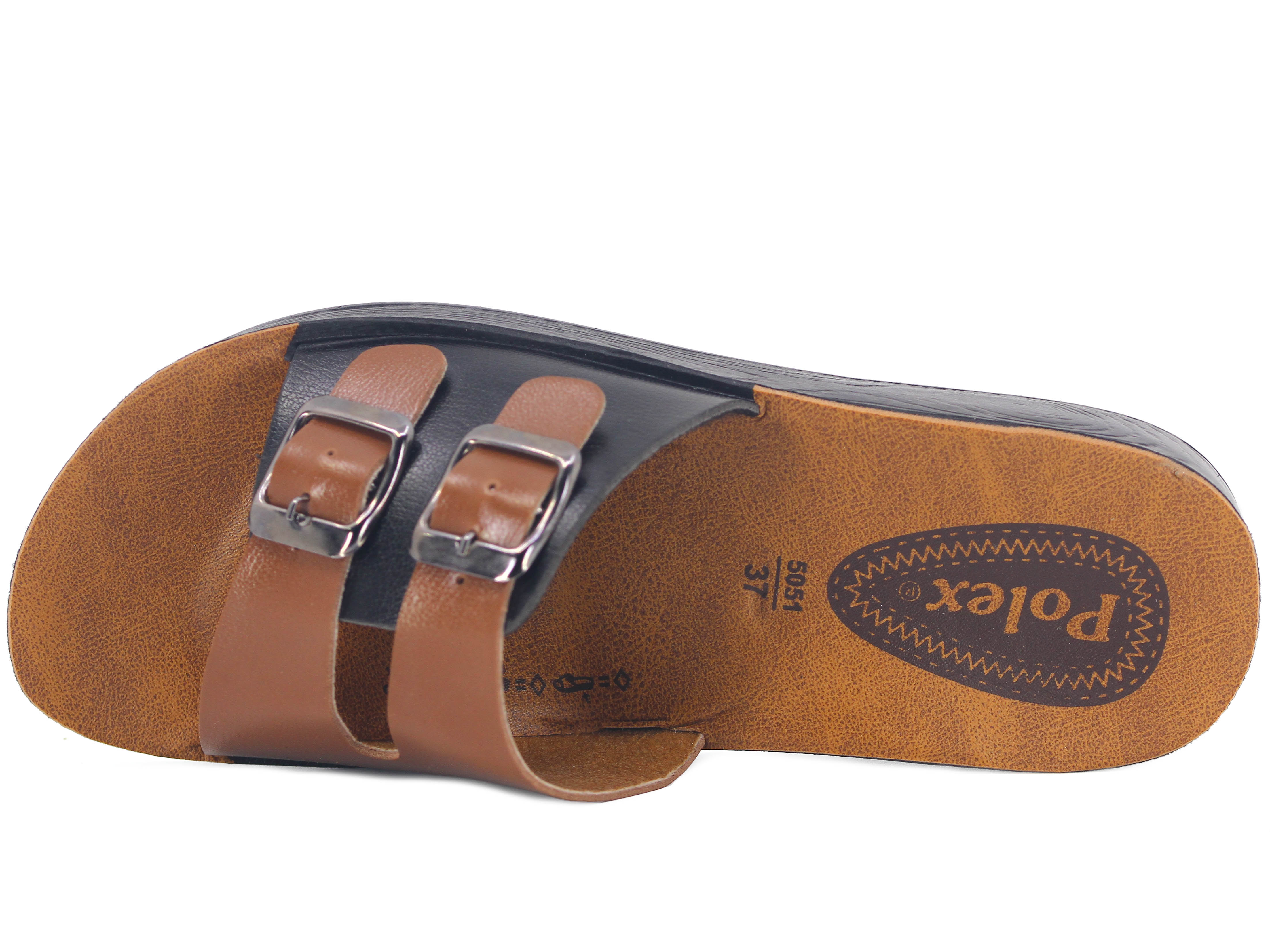 Polex Zenne 5055-C Yeni Çift Toka Poşetli Günlük Terlik - 2
