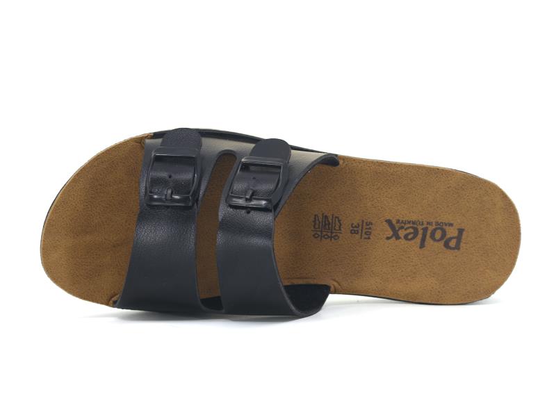 Polex Zenne 5103-C Çift Toka Yüksek Günlük Terlik - 2