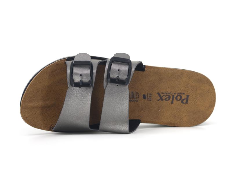 Polex Zenne 5103-C Çift Toka Yüksek Günlük Terlik - 2