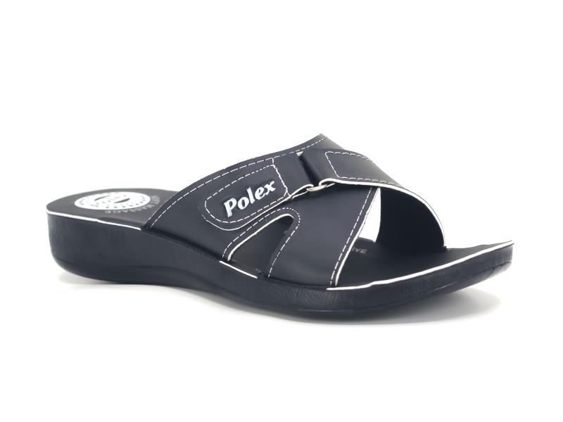 Polex Zenne 5153-A Dikişli Çapraz Cırtlı Ara Kat Günlük Terlik - 1