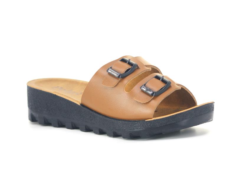 Polex Zenne 5252-C Çift Toka Traktör Taban Günlük Terlik - 1