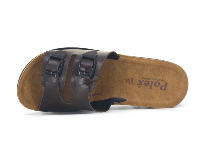 Polex Zenne 5252-C Çift Toka Traktör Taban Günlük Terlik - 3