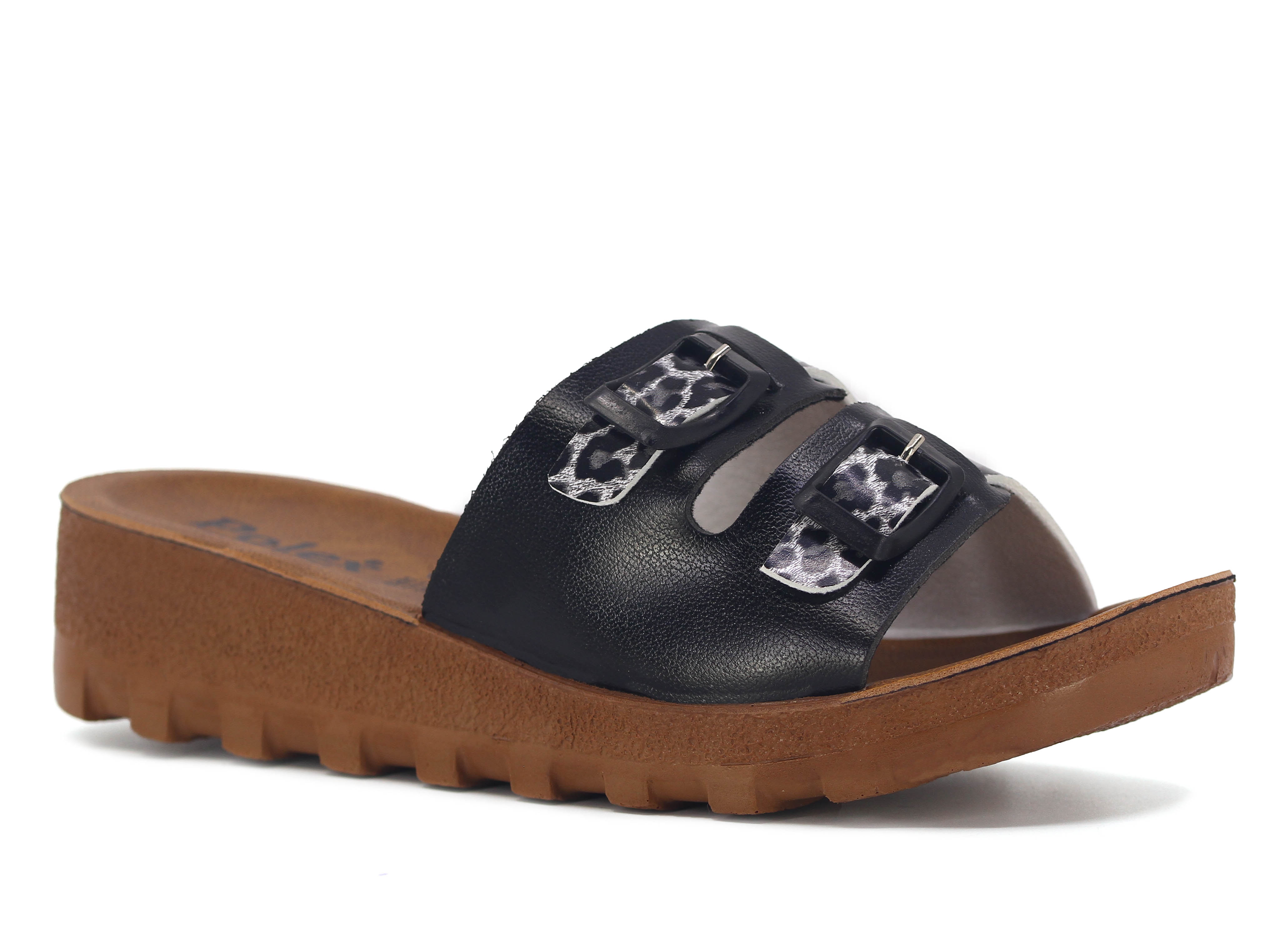 Polex Zenne 5252-C Çift Toka Traktör Taban Günlük Terlik - 1
