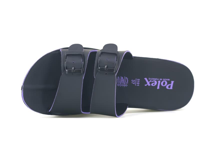 Polex Zenne 5103-A Çift Toka Yüksek Ara Kat Günlük Terlik - 3