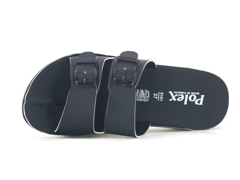 Polex Zenne 5103-A Çift Toka Yüksek Ara Kat Günlük Terlik - 3