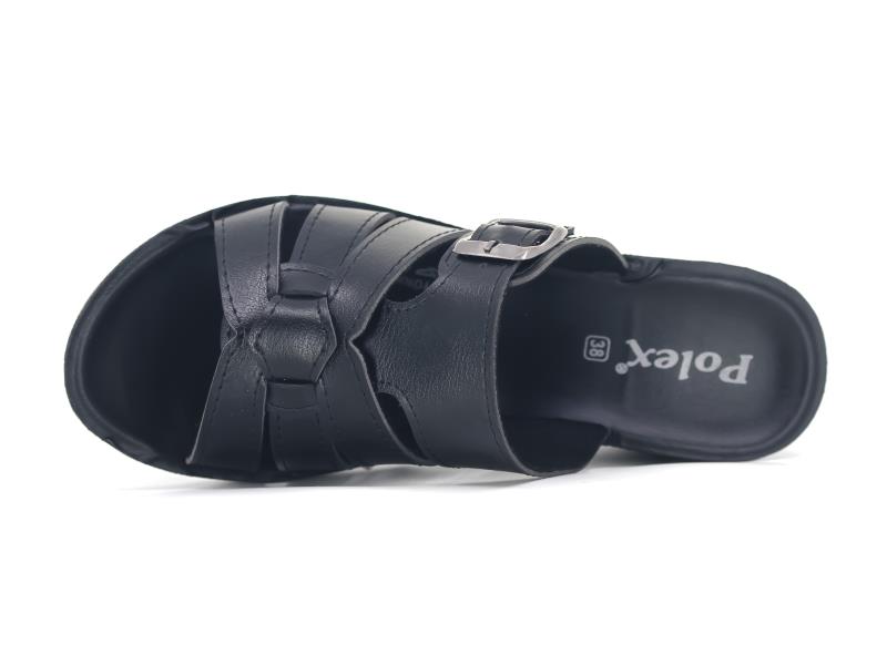 Polex Zenne 5717 Tek Toka Bacaklı Yüksek Günlük Terlik - 2