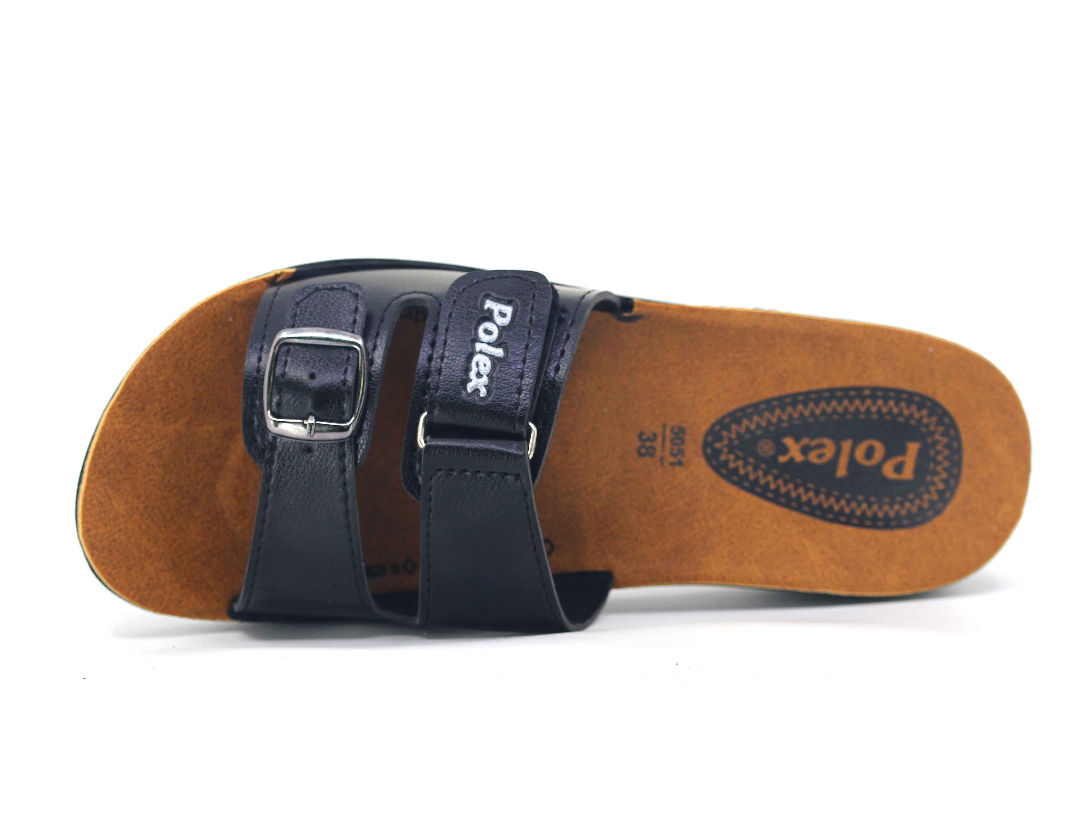 Polex Zenne 5075-C Tek Toka Cırtlı  Günlük Terlik - 2