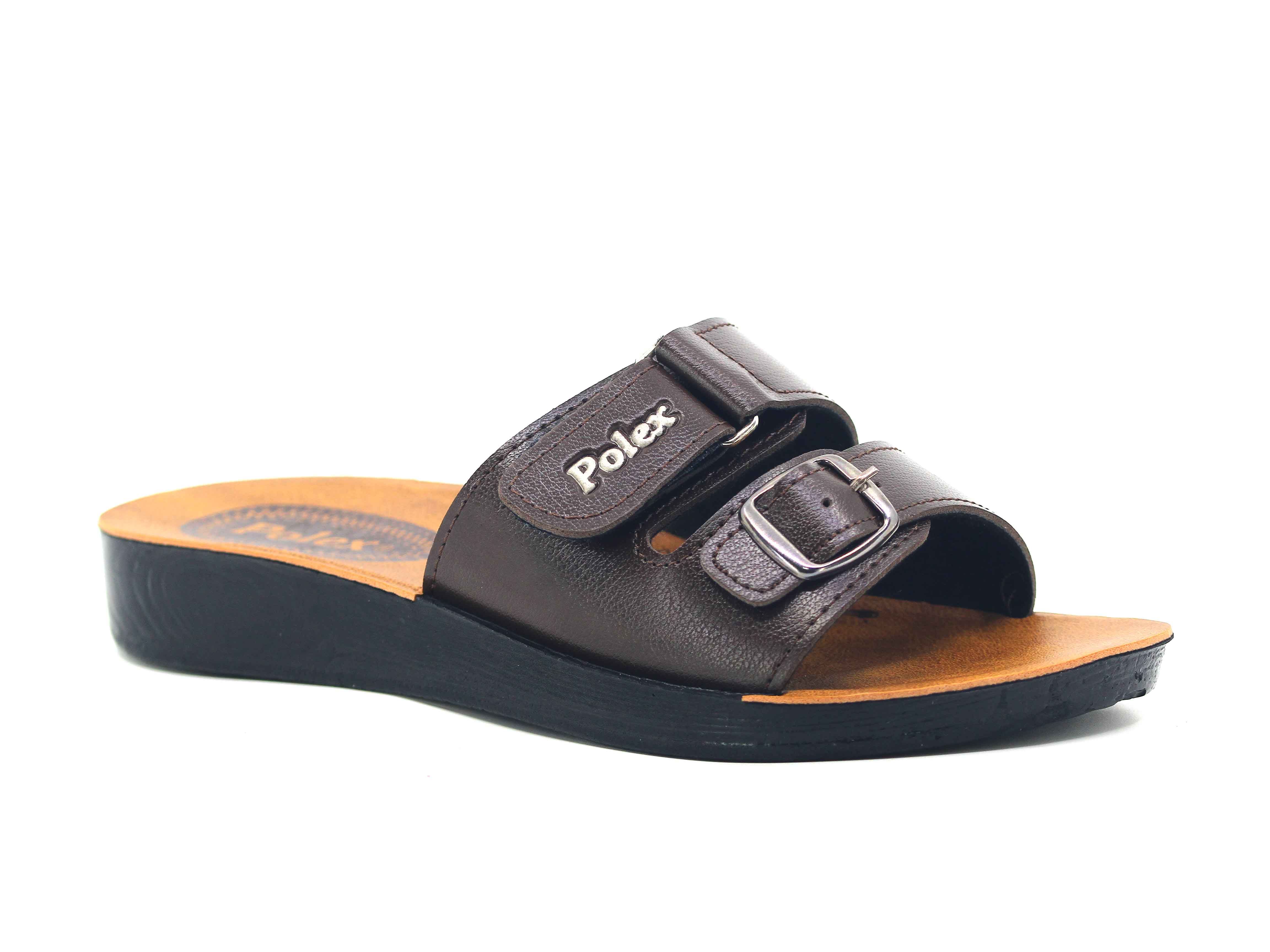 Polex Zenne 5075-C Tek Toka Cırtlı  Günlük Terlik - 1