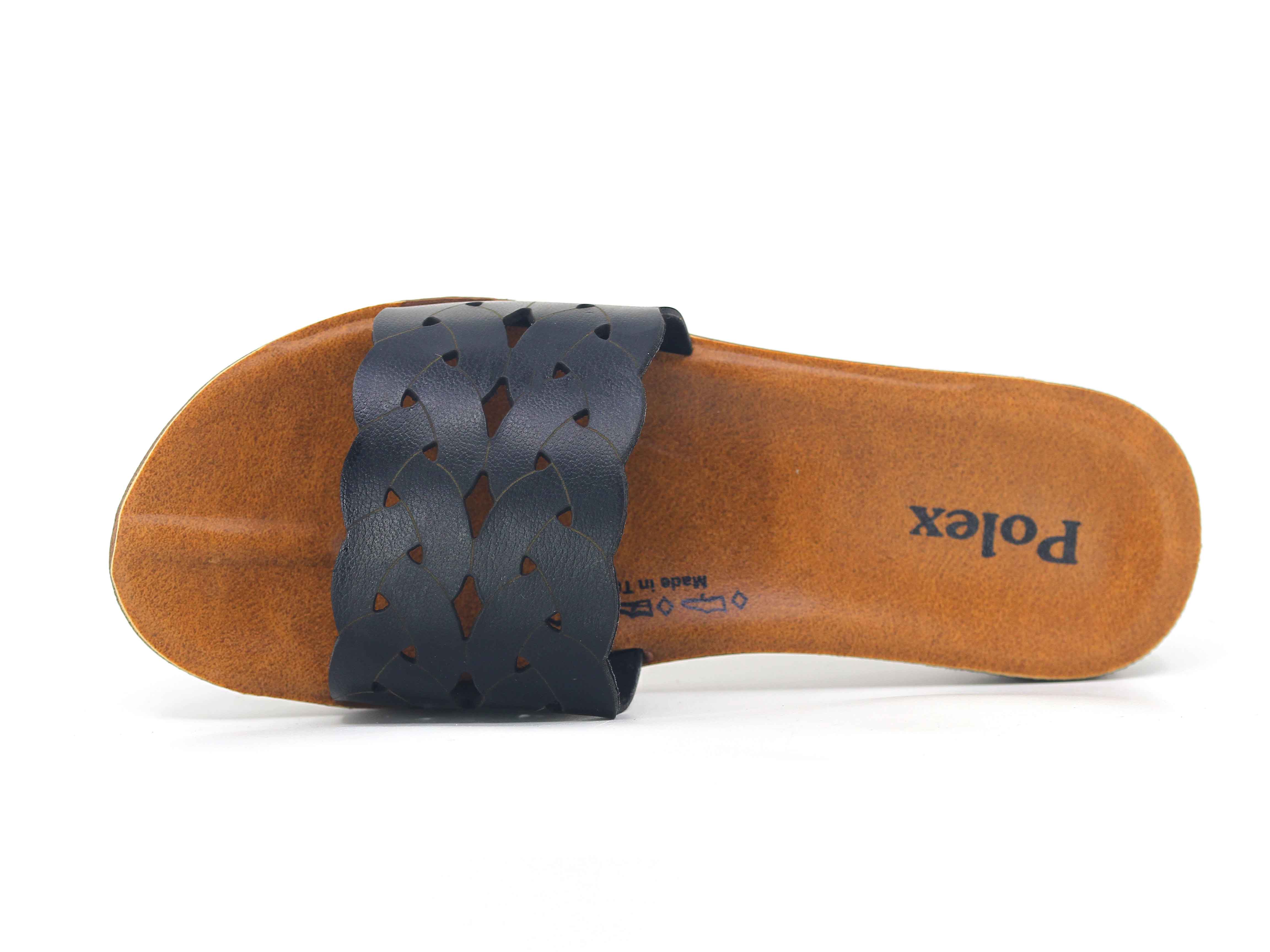 Polex Zenne 5306-C Örgü Desenli Lazerli Ekstra Günlük Terlik - 2