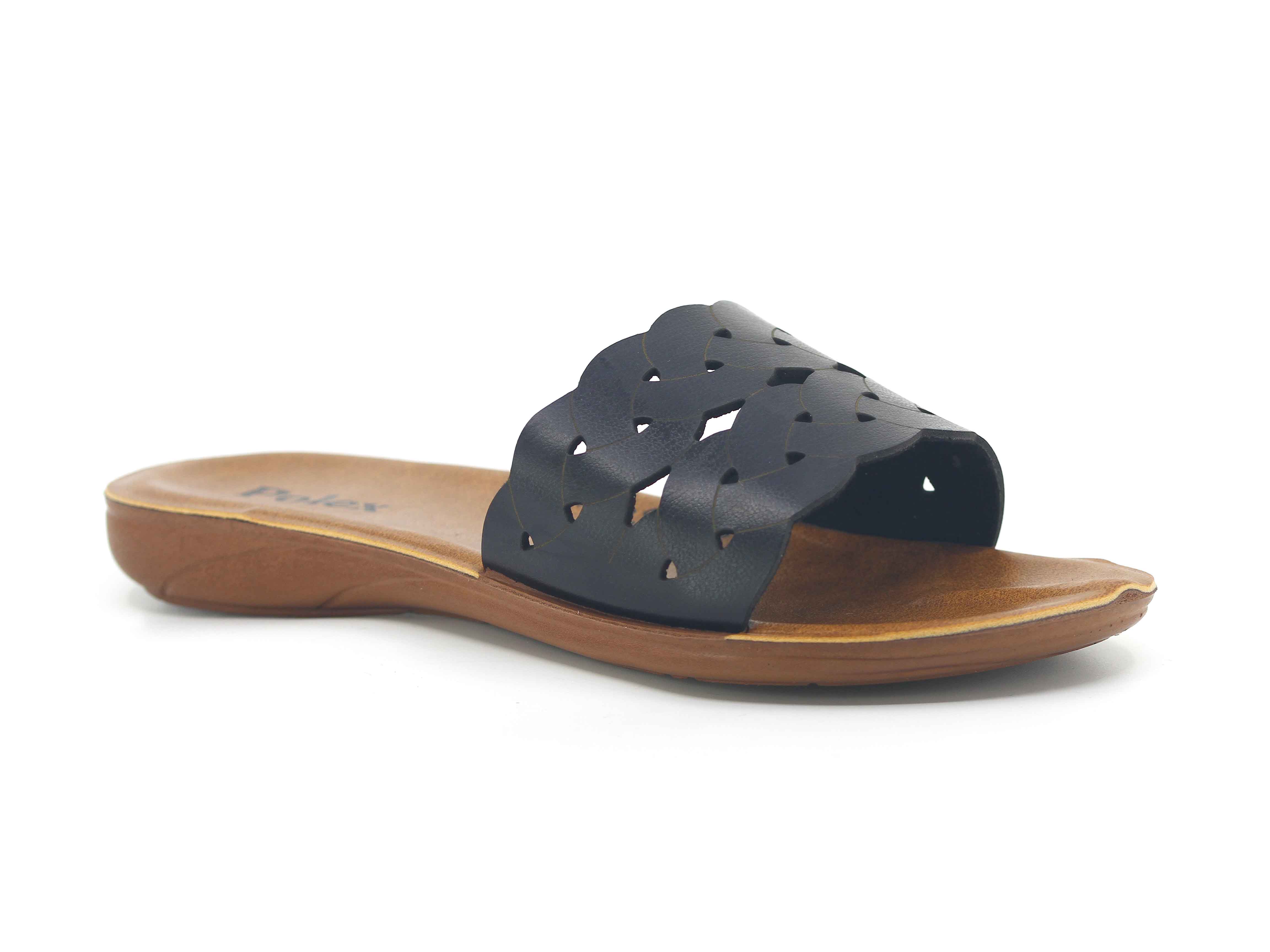 Polex Zenne 5306-C Örgü Desenli Lazerli Ekstra Günlük Terlik