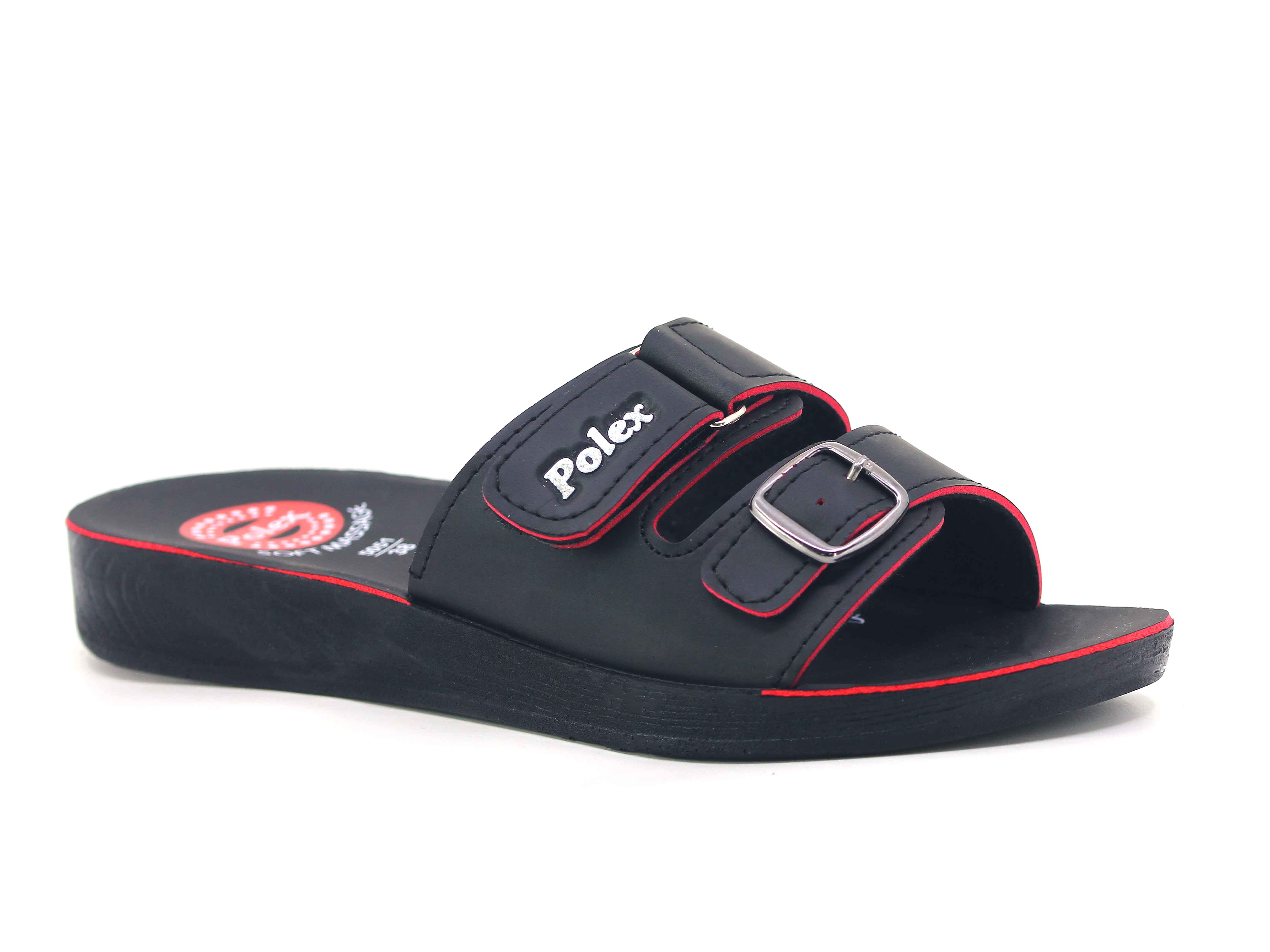 Polex Zenne 5075-A Tek Toka Cırtlı Ara Kat Günlük Terlik - 1