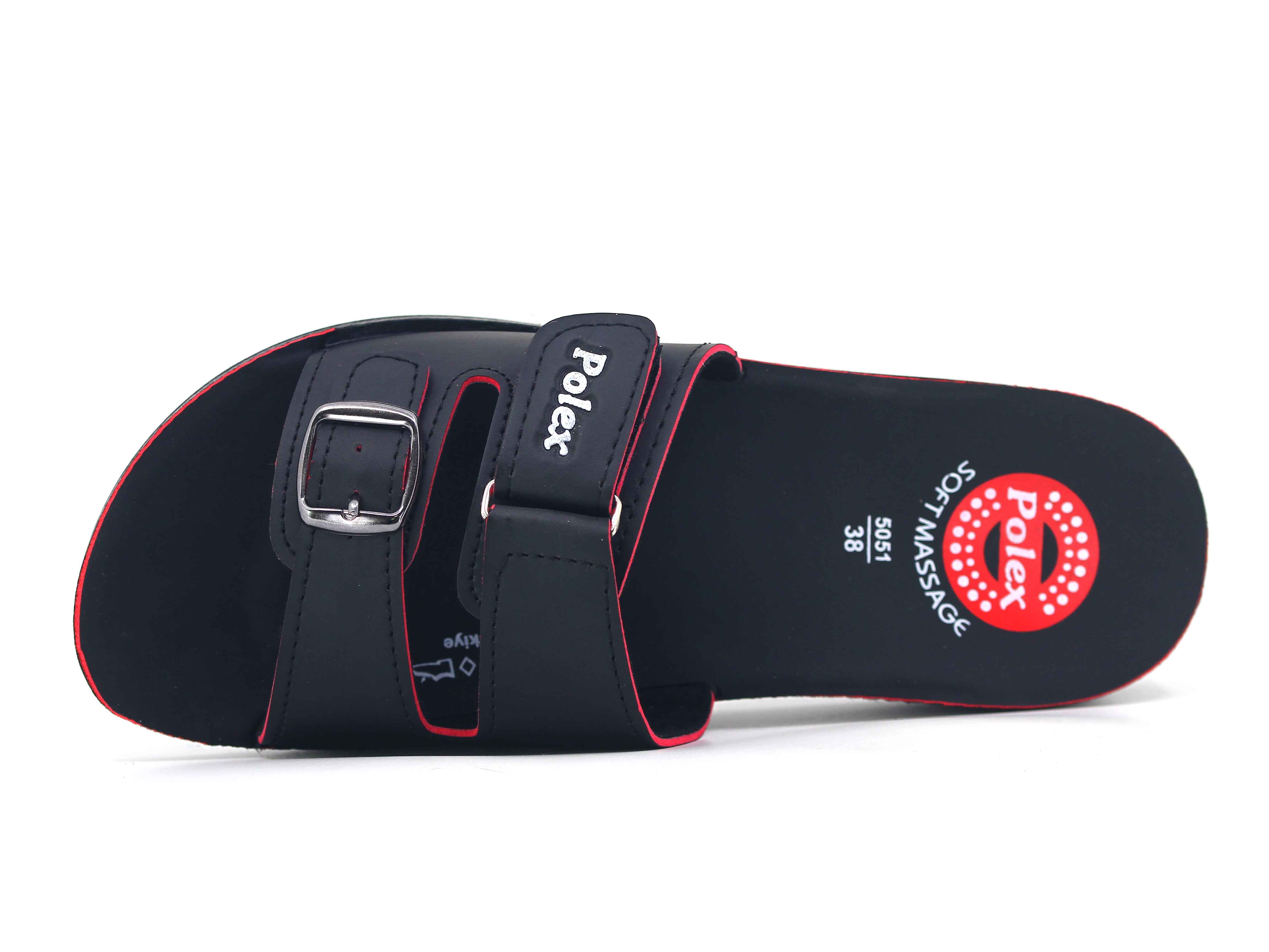 Polex Zenne 5075-A Tek Toka Cırtlı Ara Kat Günlük Terlik - 2
