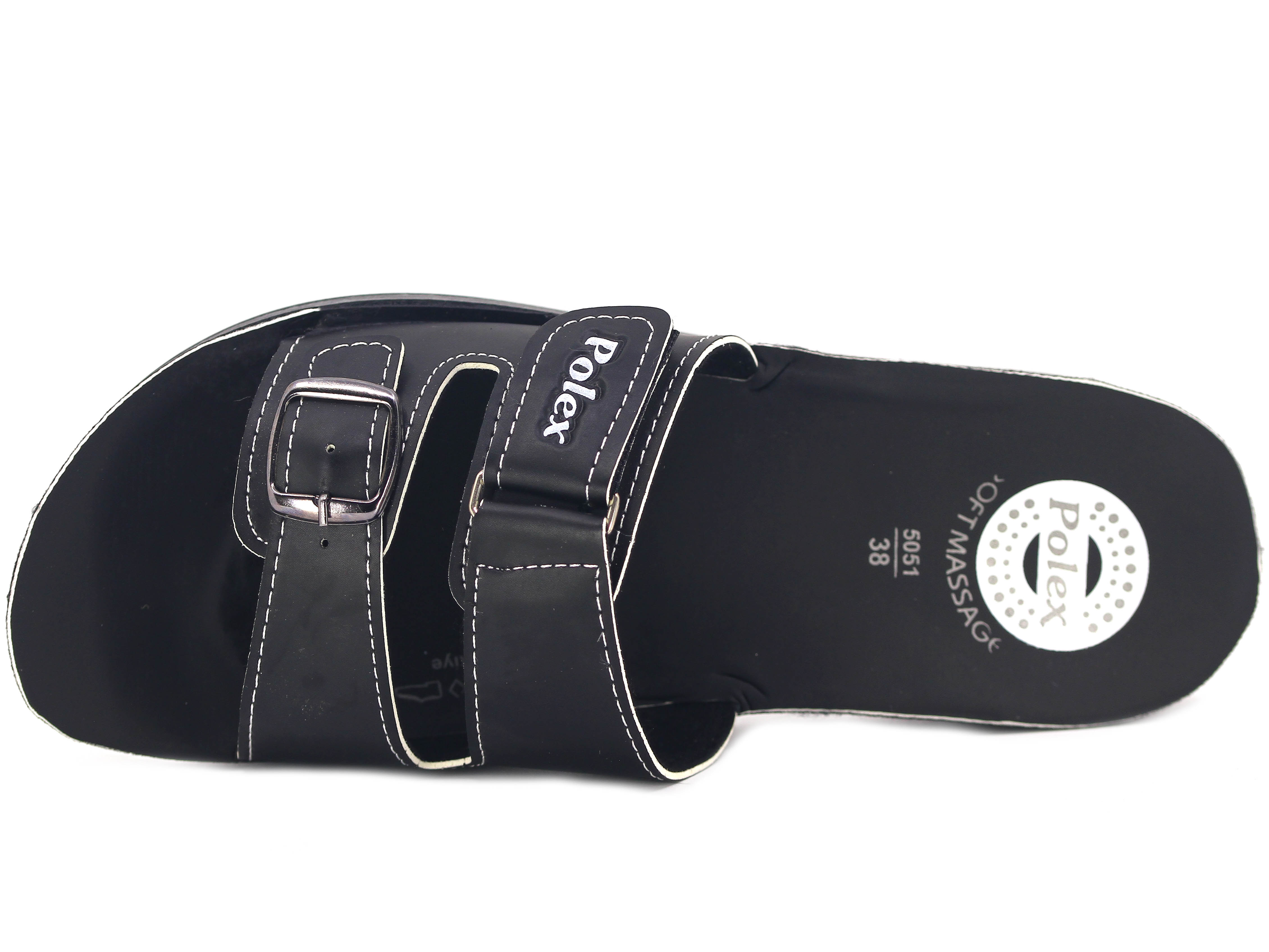 Polex Zenne 5075-A Tek Toka Cırtlı Ara Kat Günlük Terlik - 2