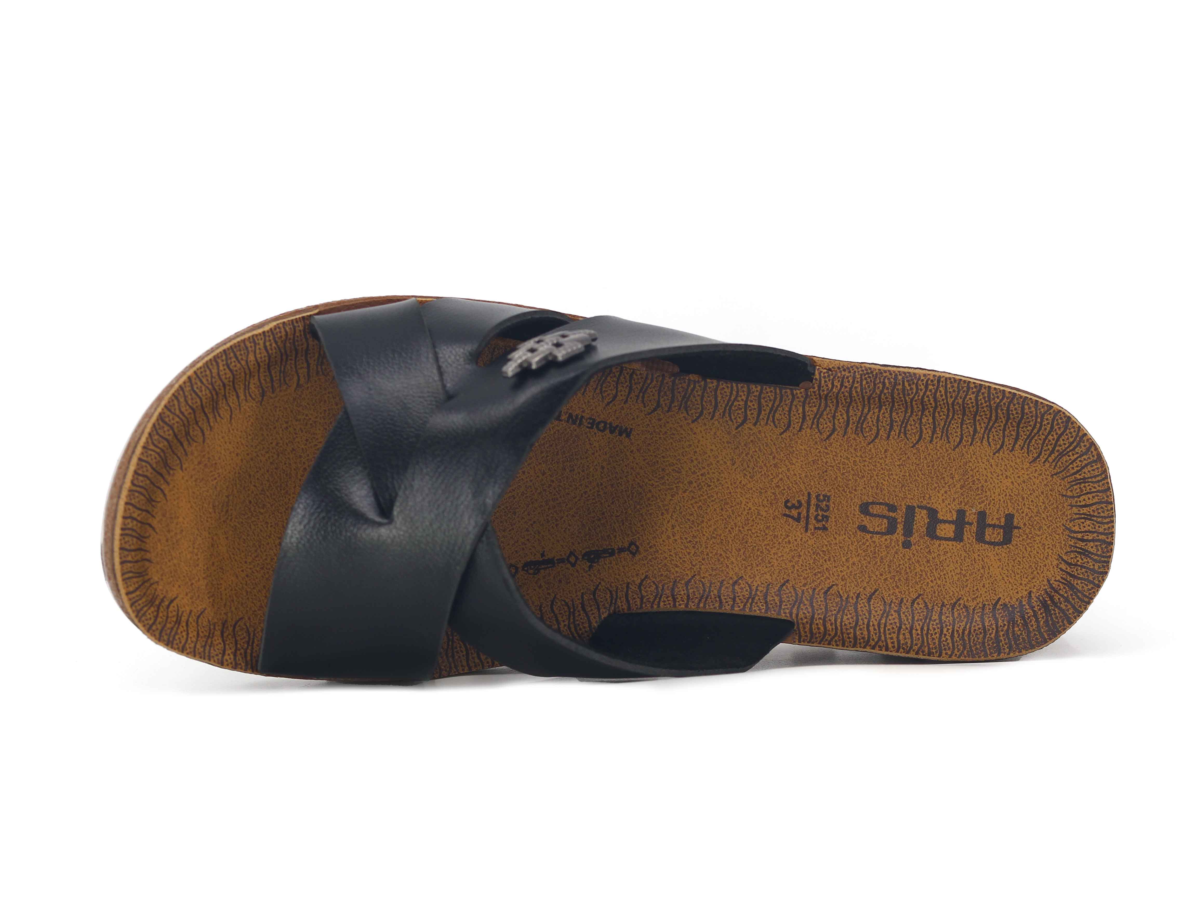 Polex Zenne 5257-C Yan Gül Süslü Traktör Taban Günlük Terlik - 2