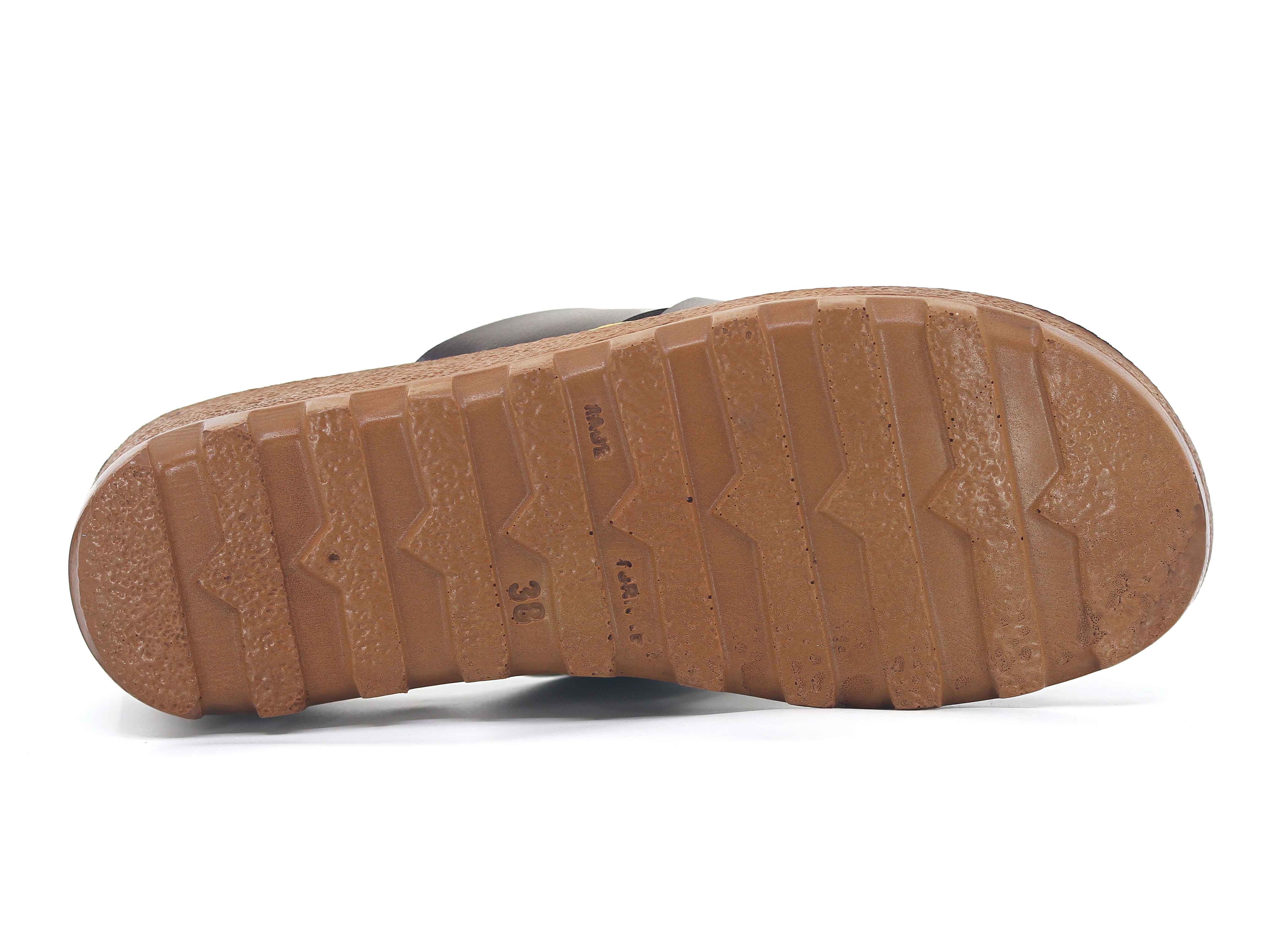 Polex Zenne 5257-C Yan Gül Süslü Traktör Taban Günlük Terlik - 3