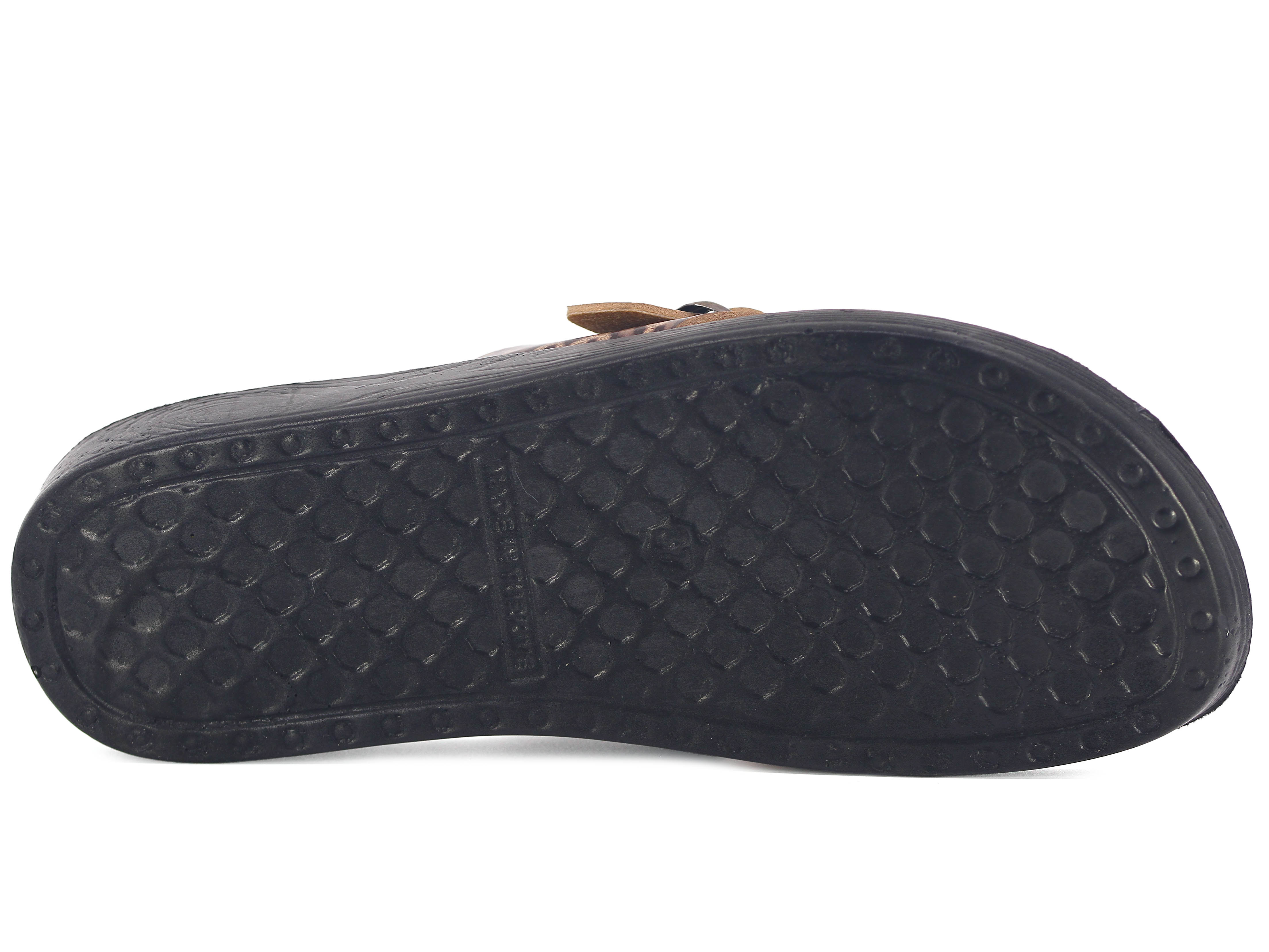 Polex Zenne 5058-C Leopar Desen Çapraz Tokalı * Günlük Terlik - 3