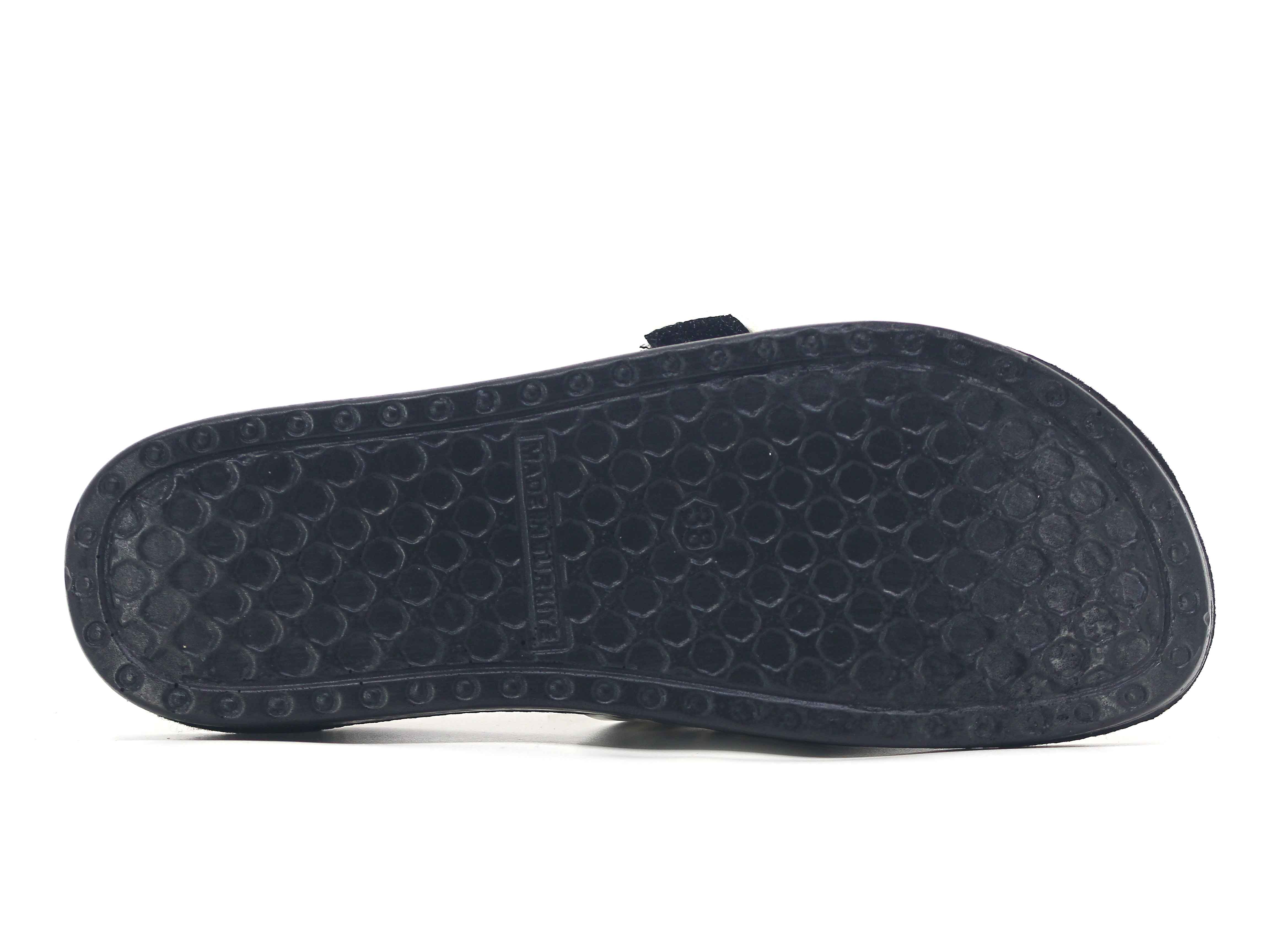 Polex Zenne 5075-C Tek Toka Cırtlı Leopar Desen Günlük Terlik - 3