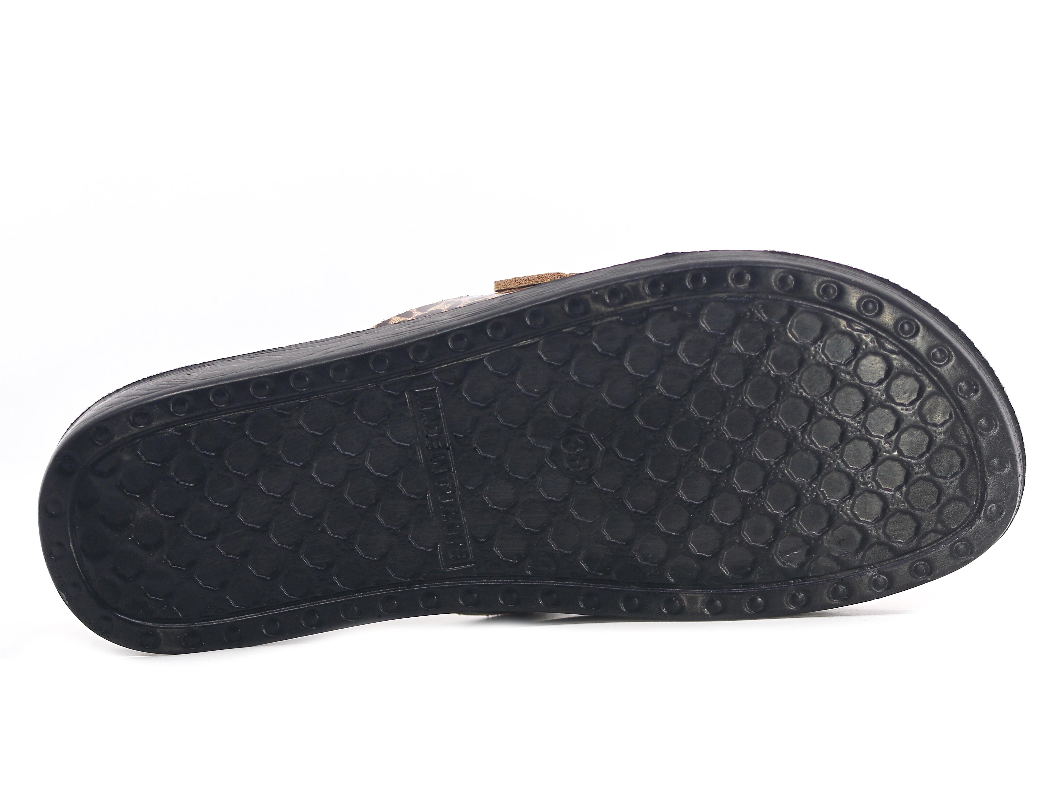 Polex Zenne 5052-C Çapraz Cırtlı Leopar Desen * Günlük Terlik - 3