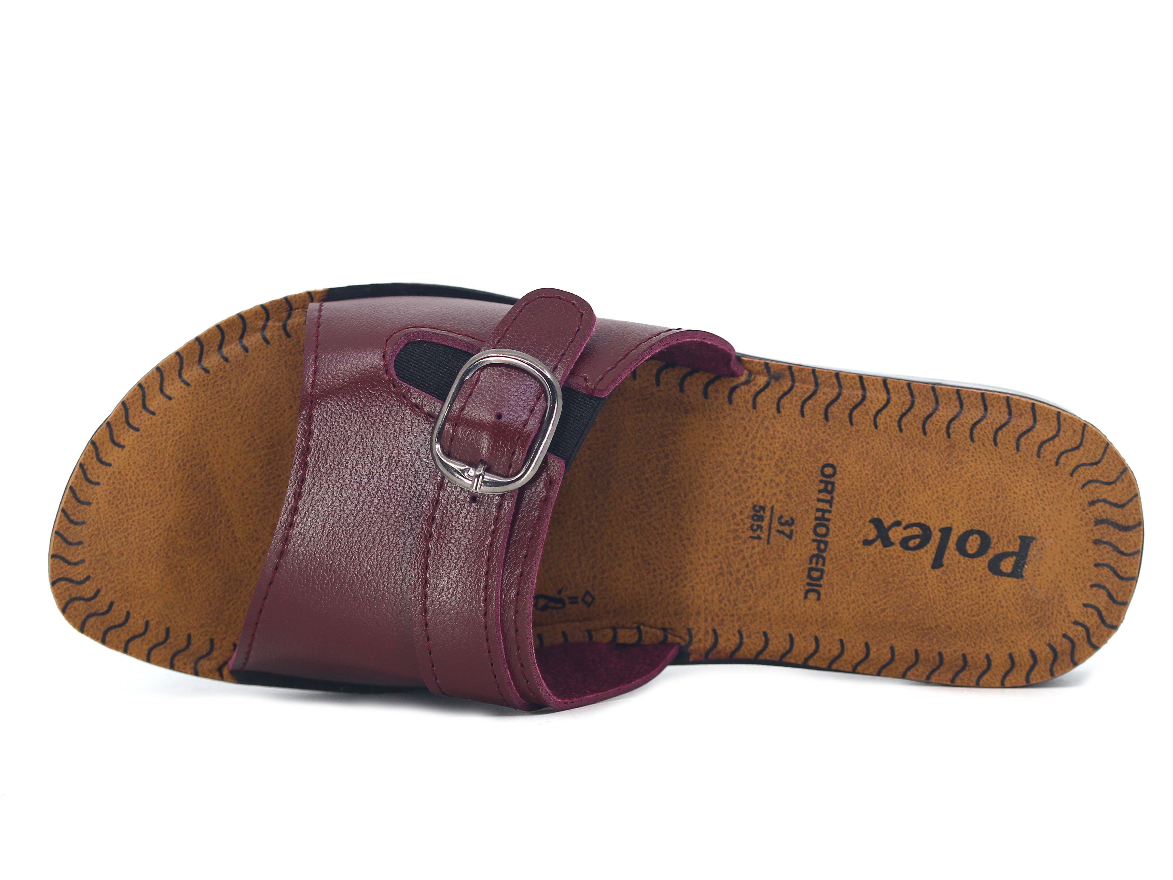 Polex Zenne 5859-C Lastikli Tokalı Pedli Günlük Terlik - 2