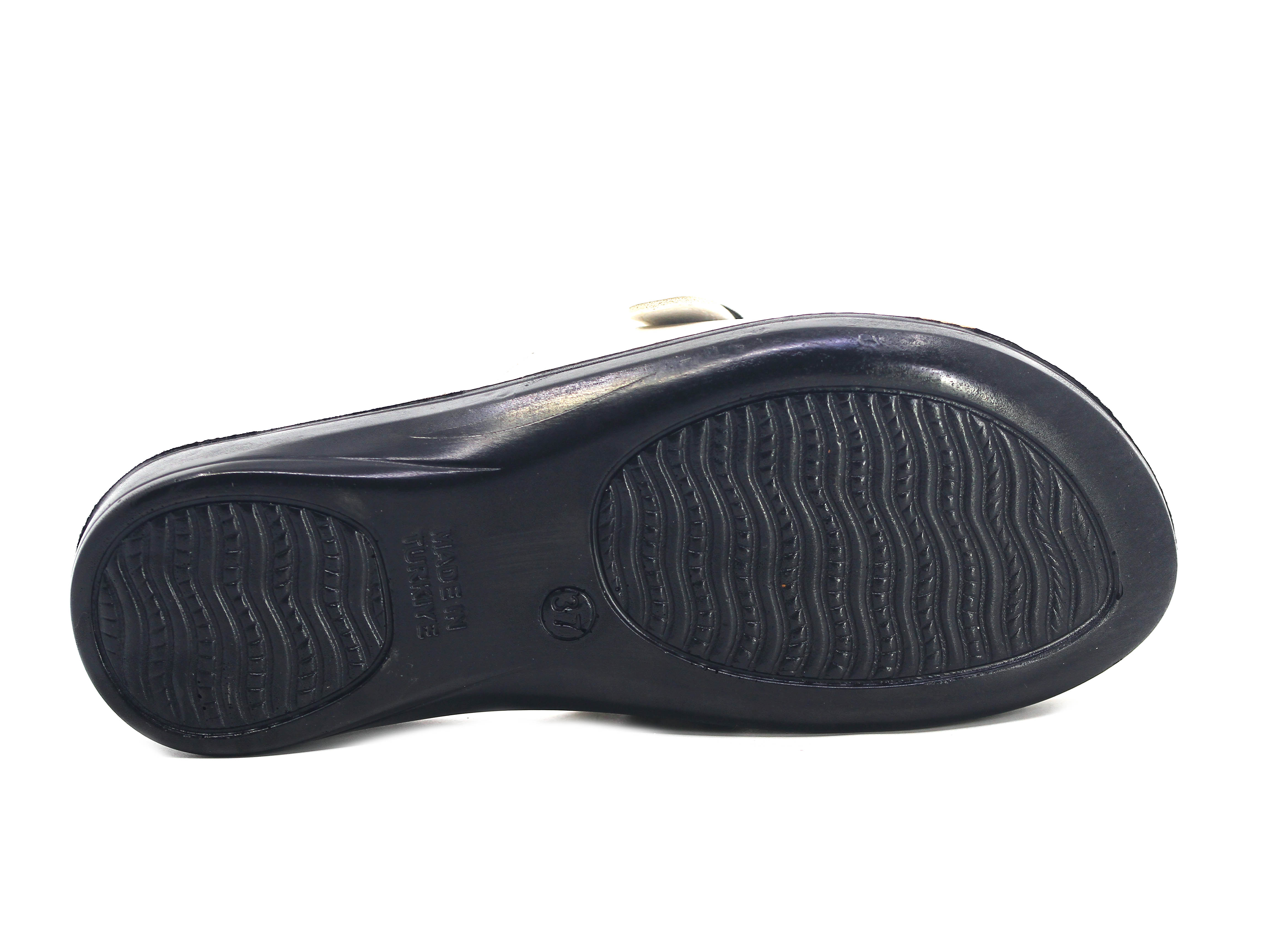 Polex Zenne 5859-C Lastikli Tokalı Pedli Günlük Terlik - 3