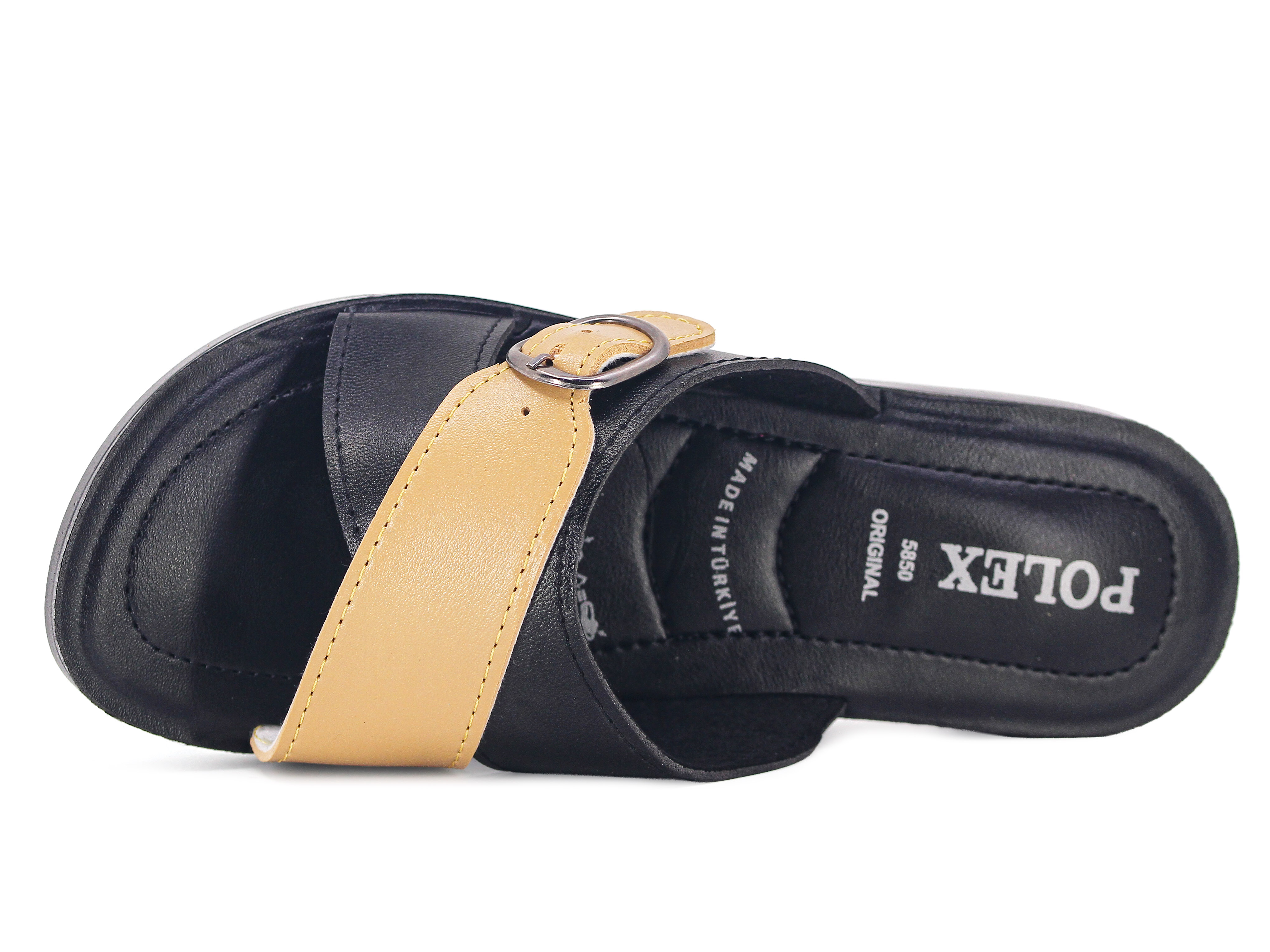Polex Zenne 5858-C Çapraz Tek Toka Pedli Günlük Terlik - 2