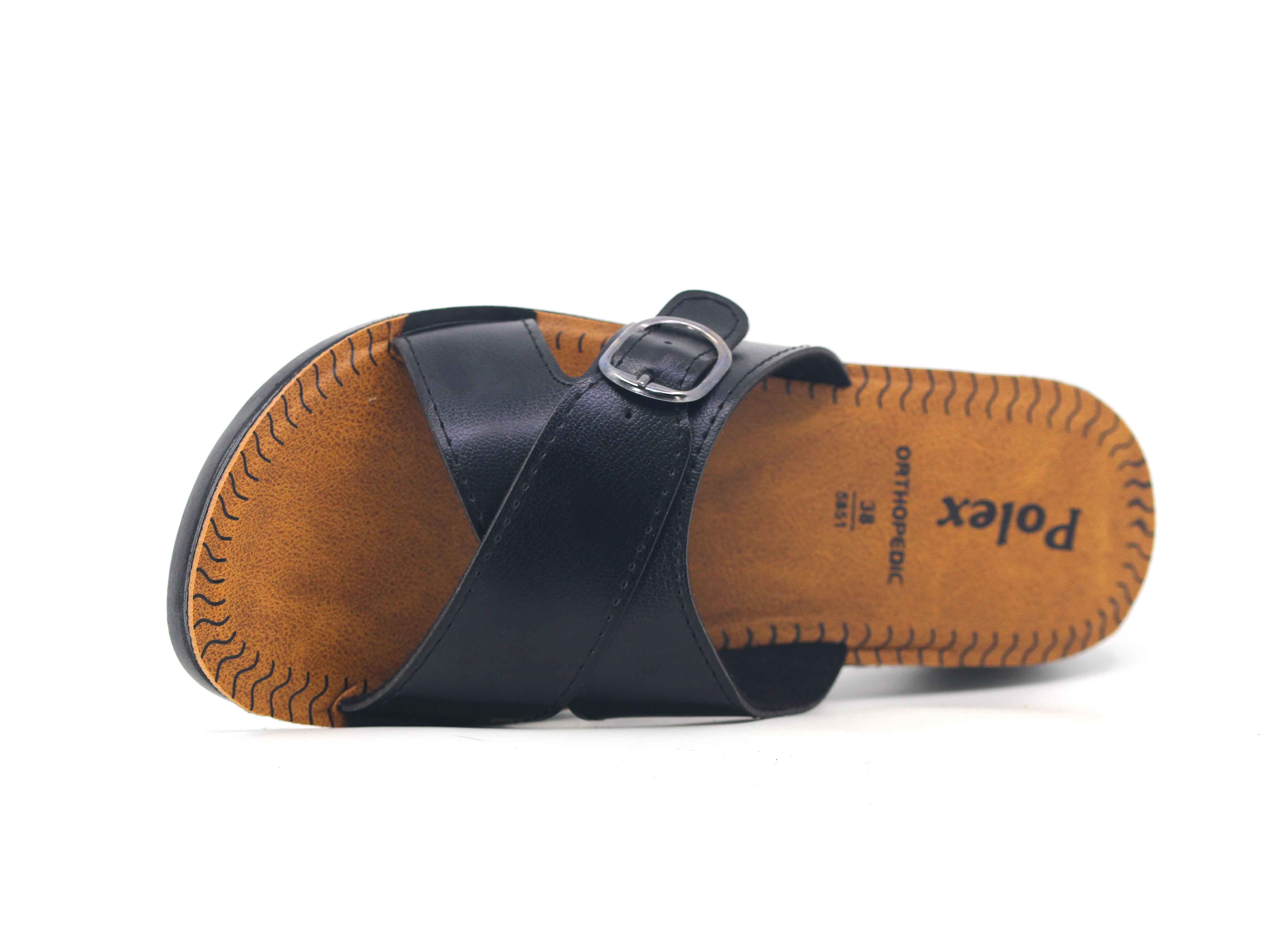 Polex Zenne 5858-C Çapraz Tek Toka Pedli Günlük Terlik - 2