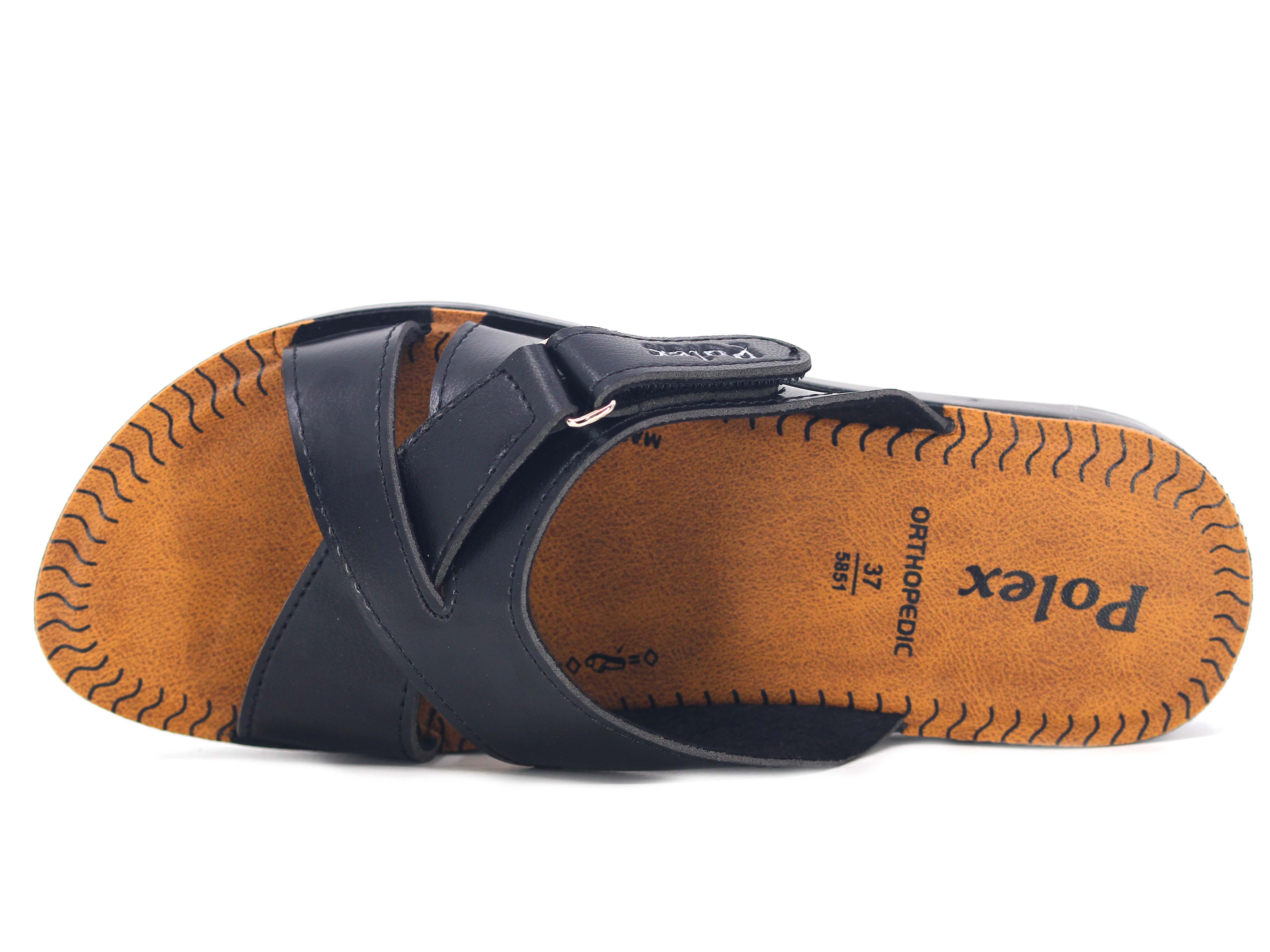 Polex Zenne 5860-C Çapraz Cırtlı Pedli Günlük Terlik - 2