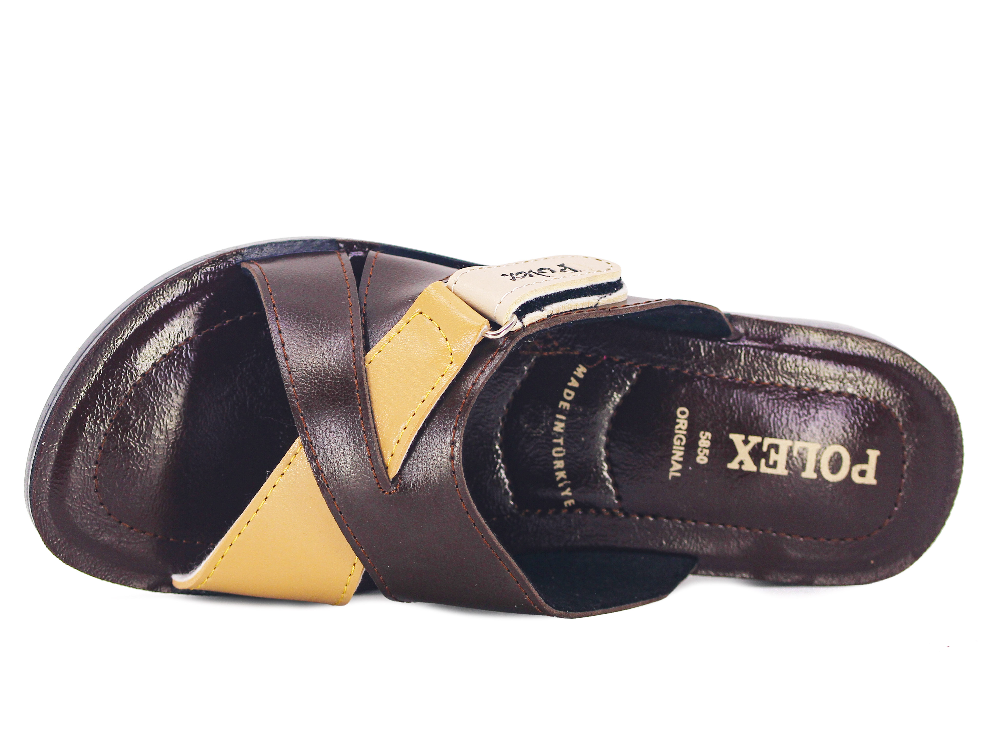 Polex Zenne 5860-C Çapraz Cırtlı Pedli Günlük Terlik - 2