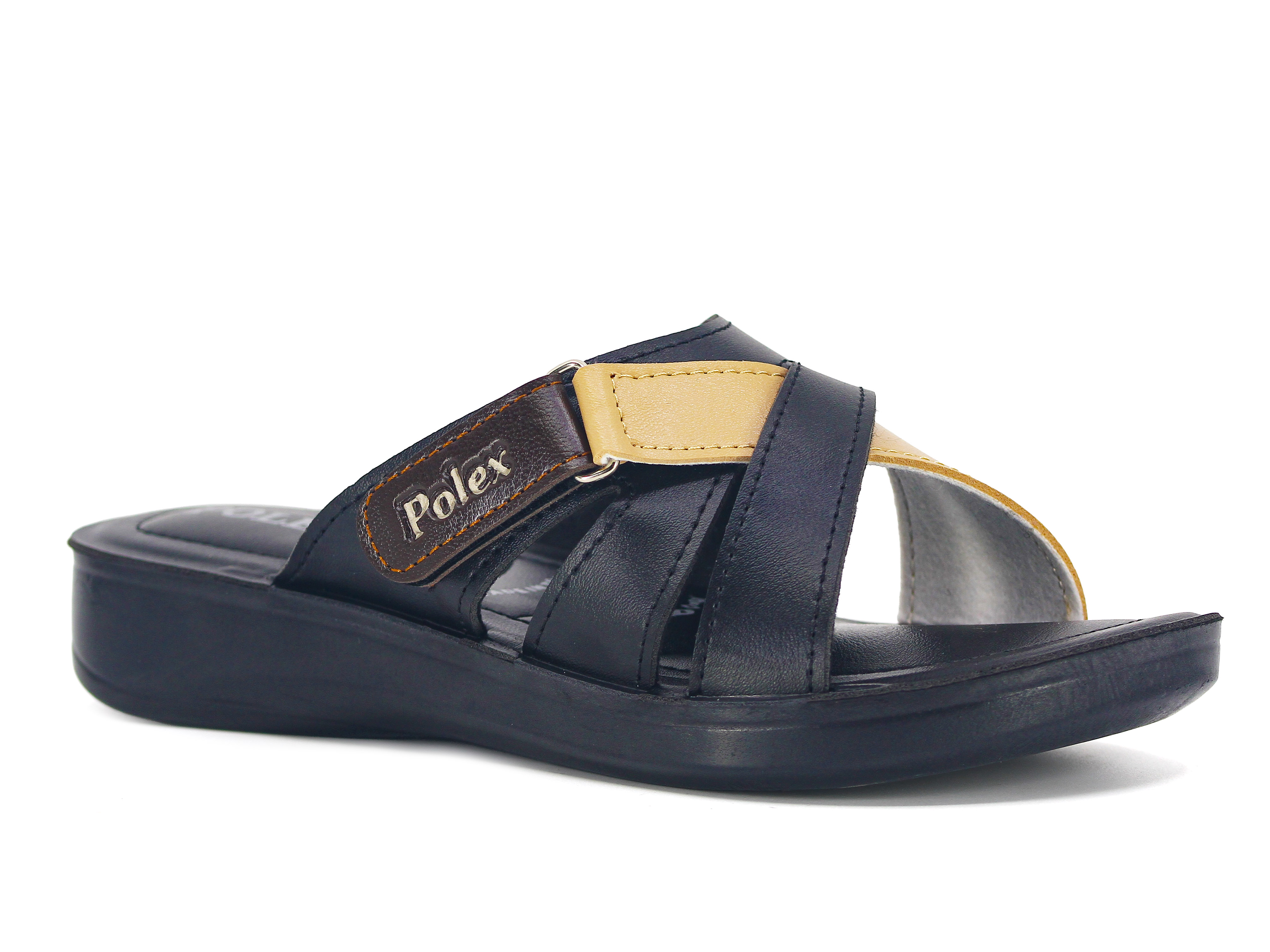 Polex Zenne 5860-C Çapraz Cırtlı Pedli Günlük Terlik - 1