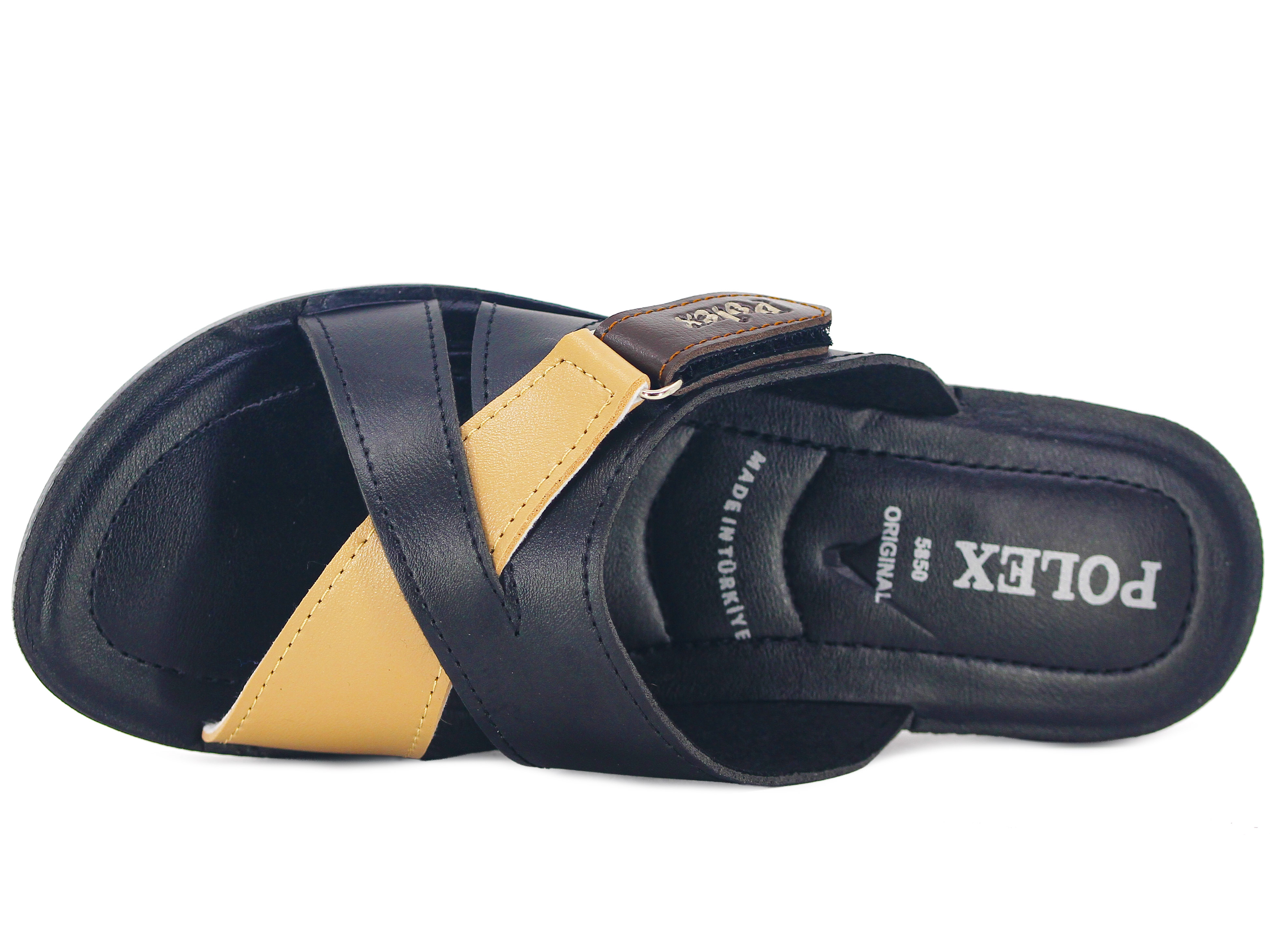Polex Zenne 5860-C Çapraz Cırtlı Pedli Günlük Terlik - 2