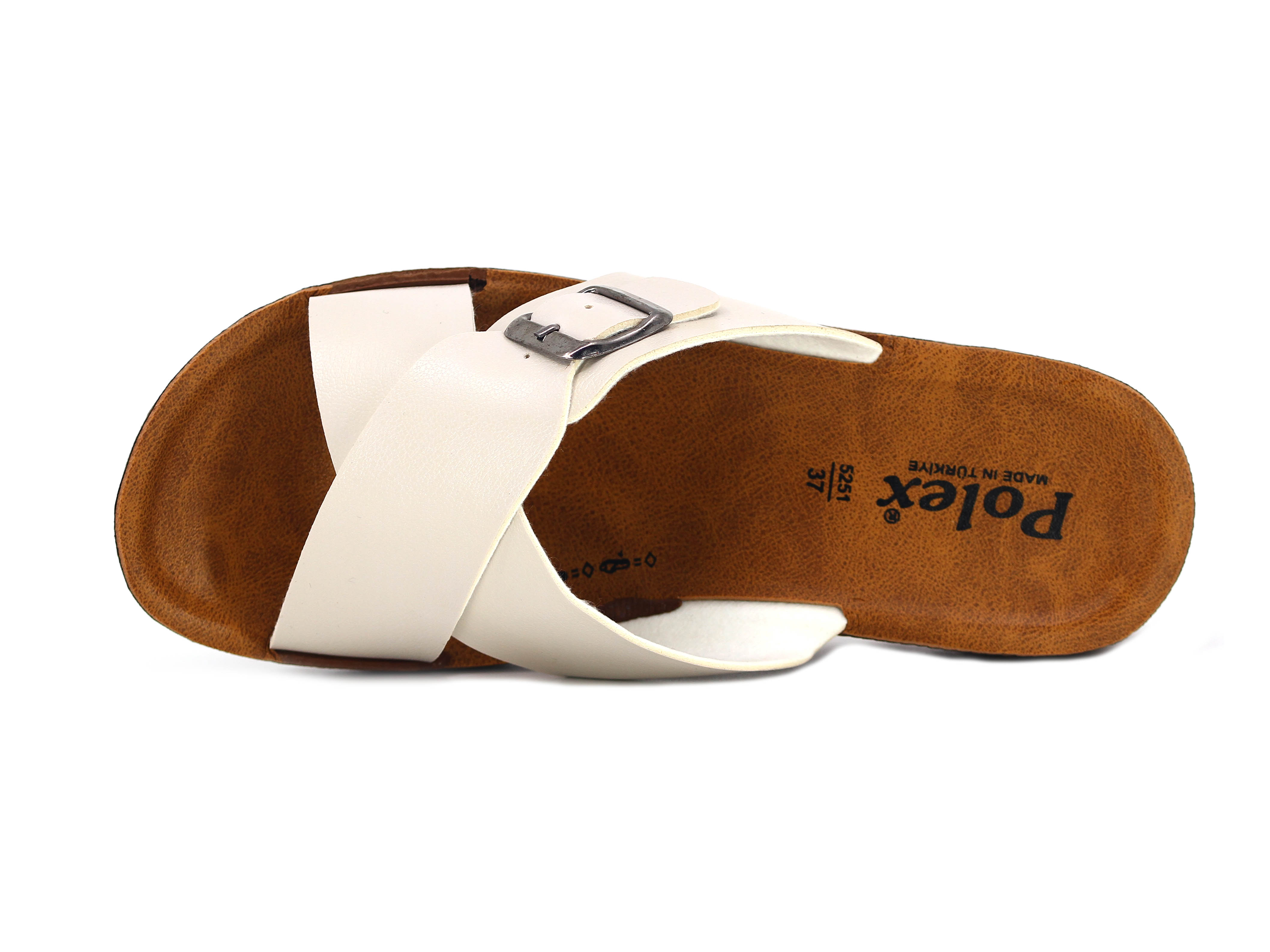 Polex Zenne 5255-C Çapraz Tokalı Traktör Taban Günlük Terlik - 2