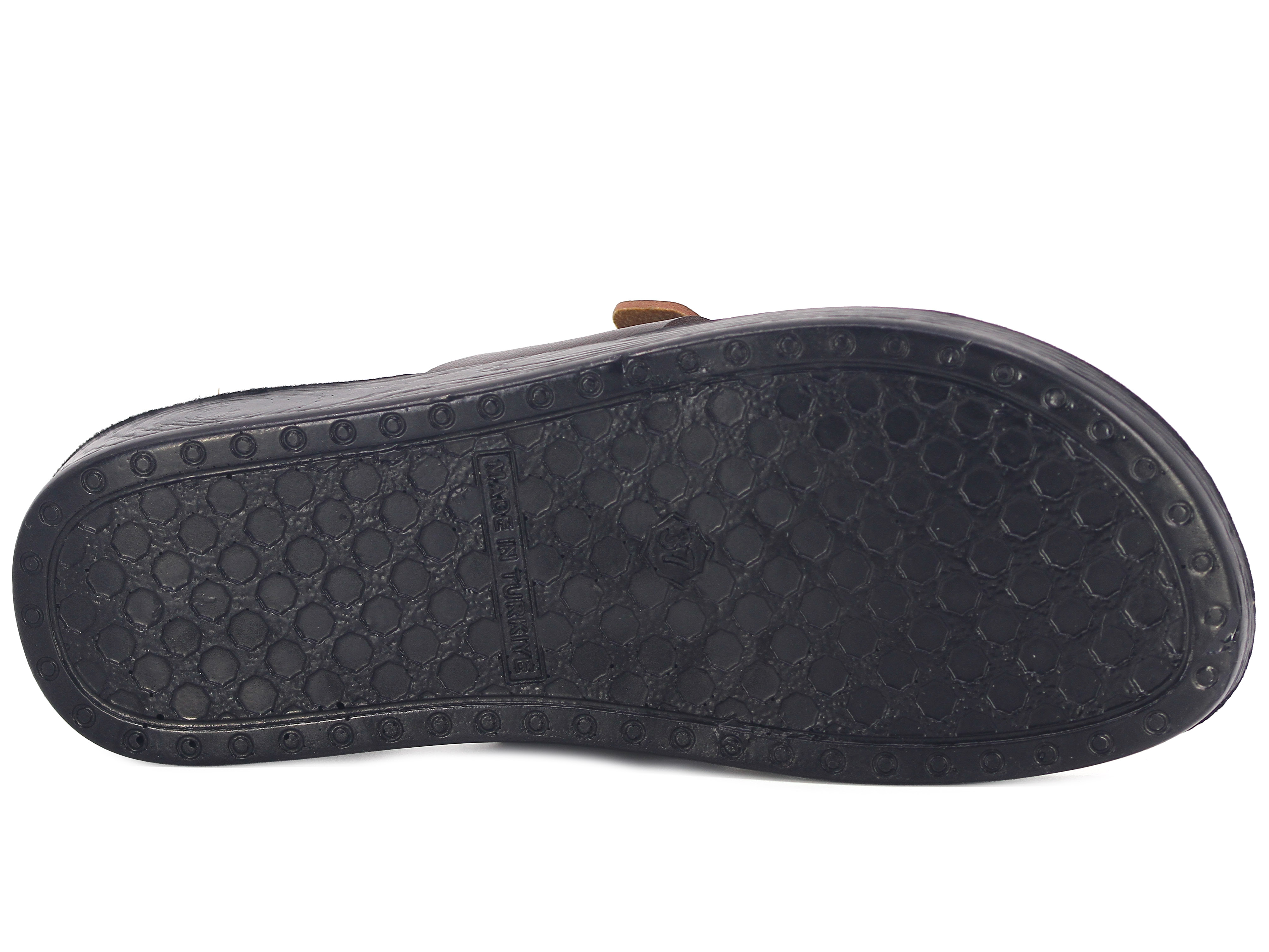 Polex Zenne 5063-C Tek Toka Çift Bant Parçalı Günlük Terlik - 3