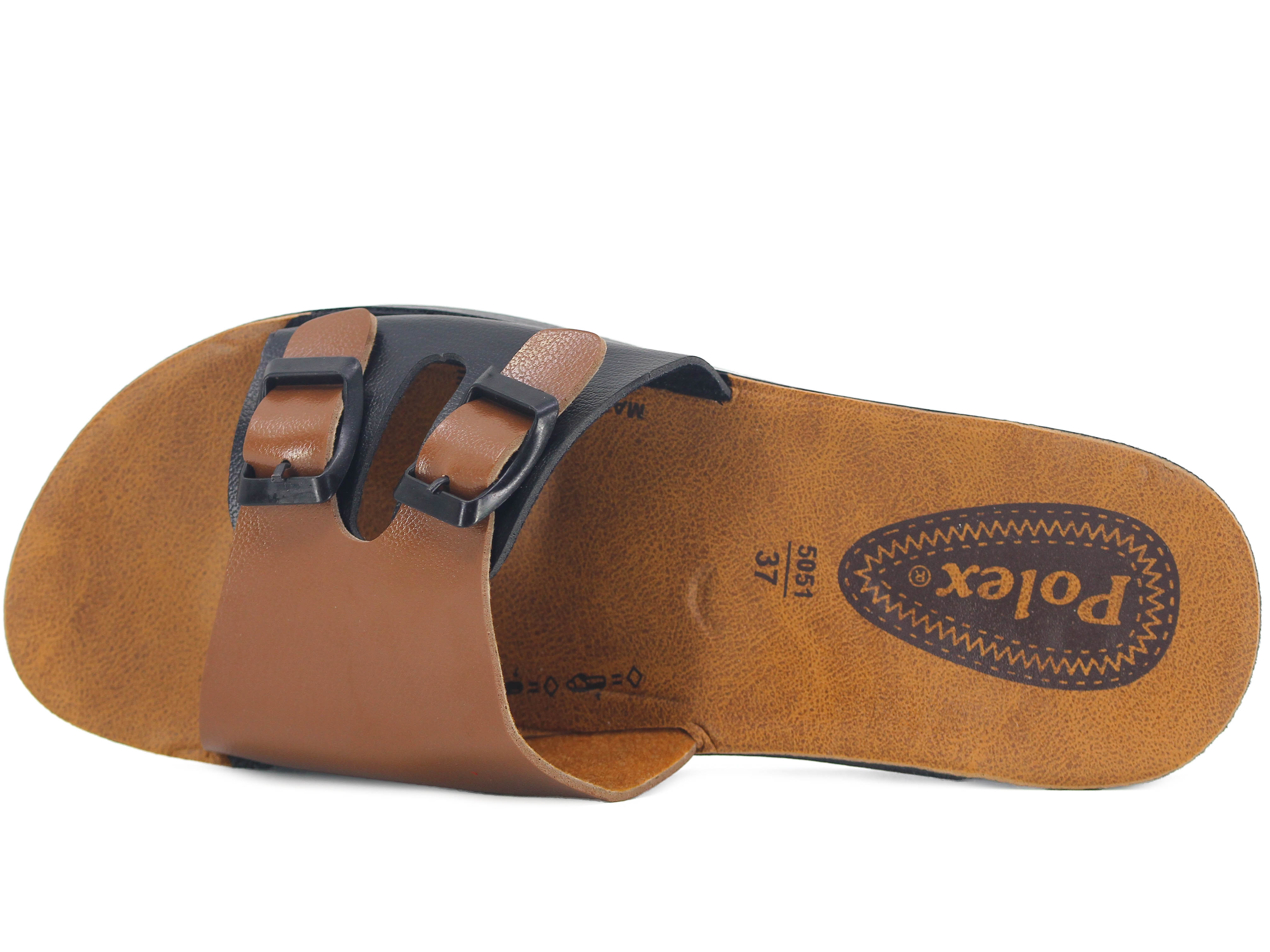 Polex Zenne 5064-C Çift Toka Parçalı Günlük Terlik - 2