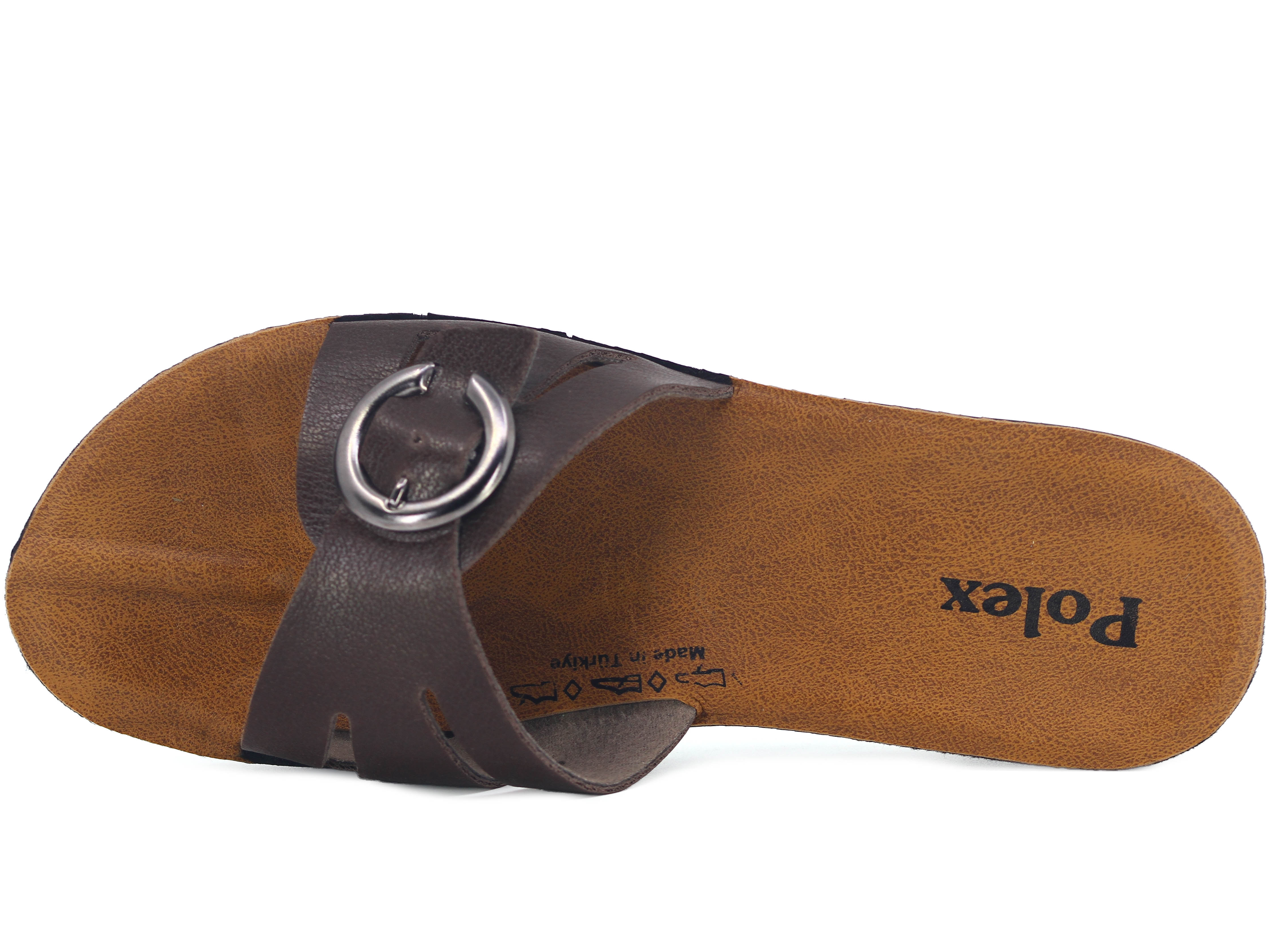 Polex Zenne 5311-C Yuvarlak Toka Delikli Ekstra Günlük Terlik - 2