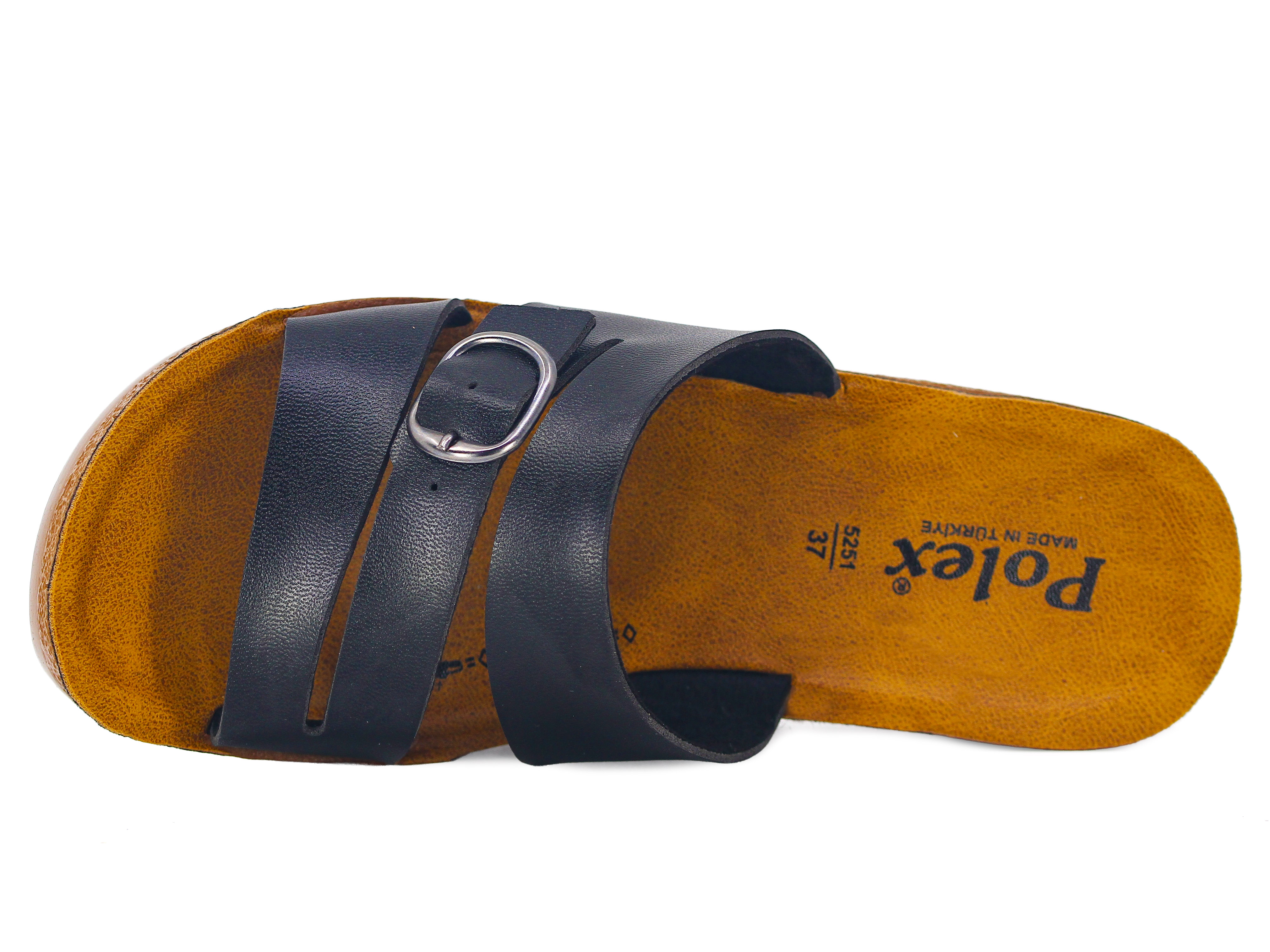 Polex Zenne 5264-C Üç Bant Tek Toka Traktör Günlük Terlik - 2