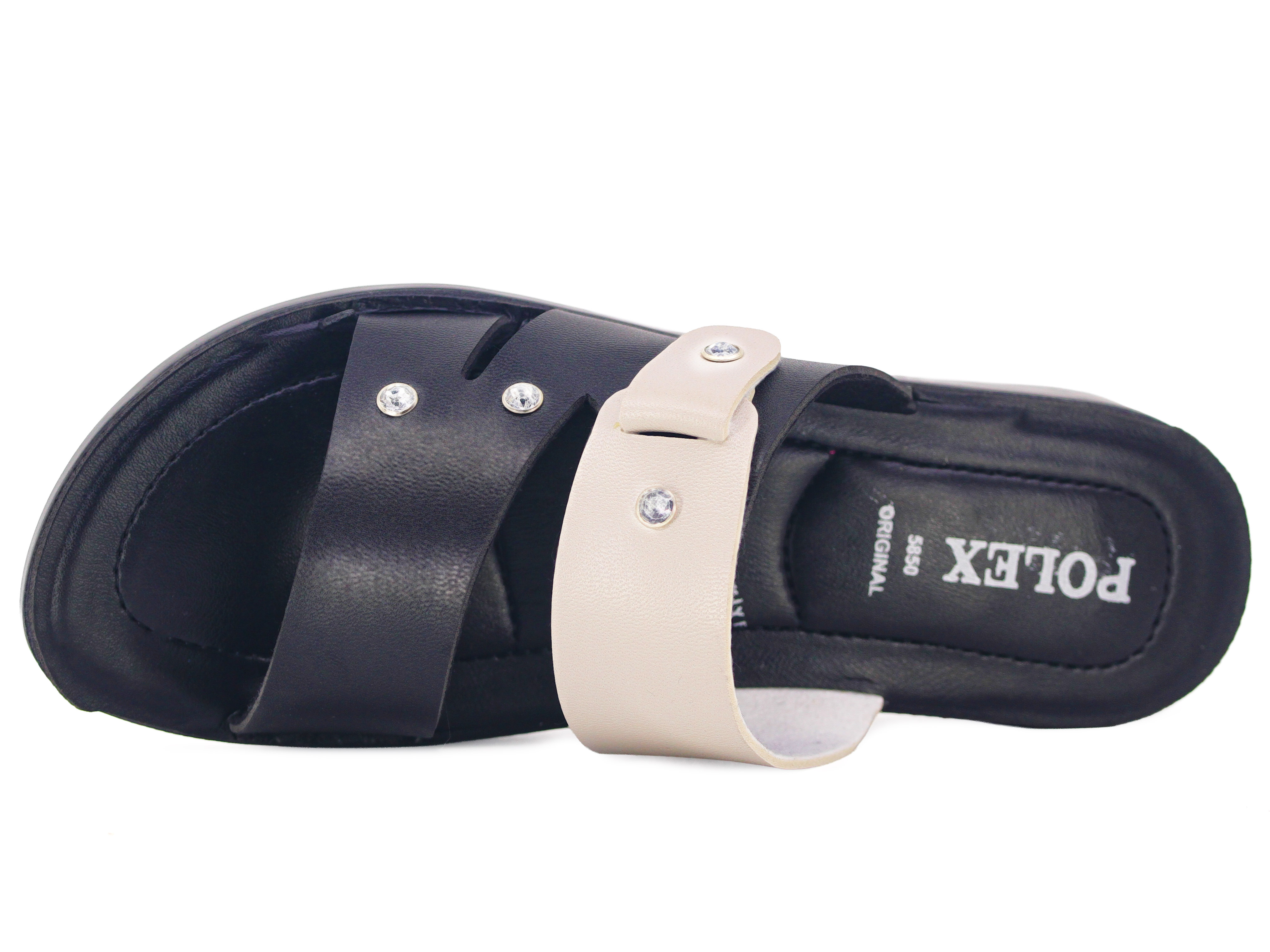 Polex Zenne 5867-C Üç Damla Taşlı Pedli Günlük Terlik - 2