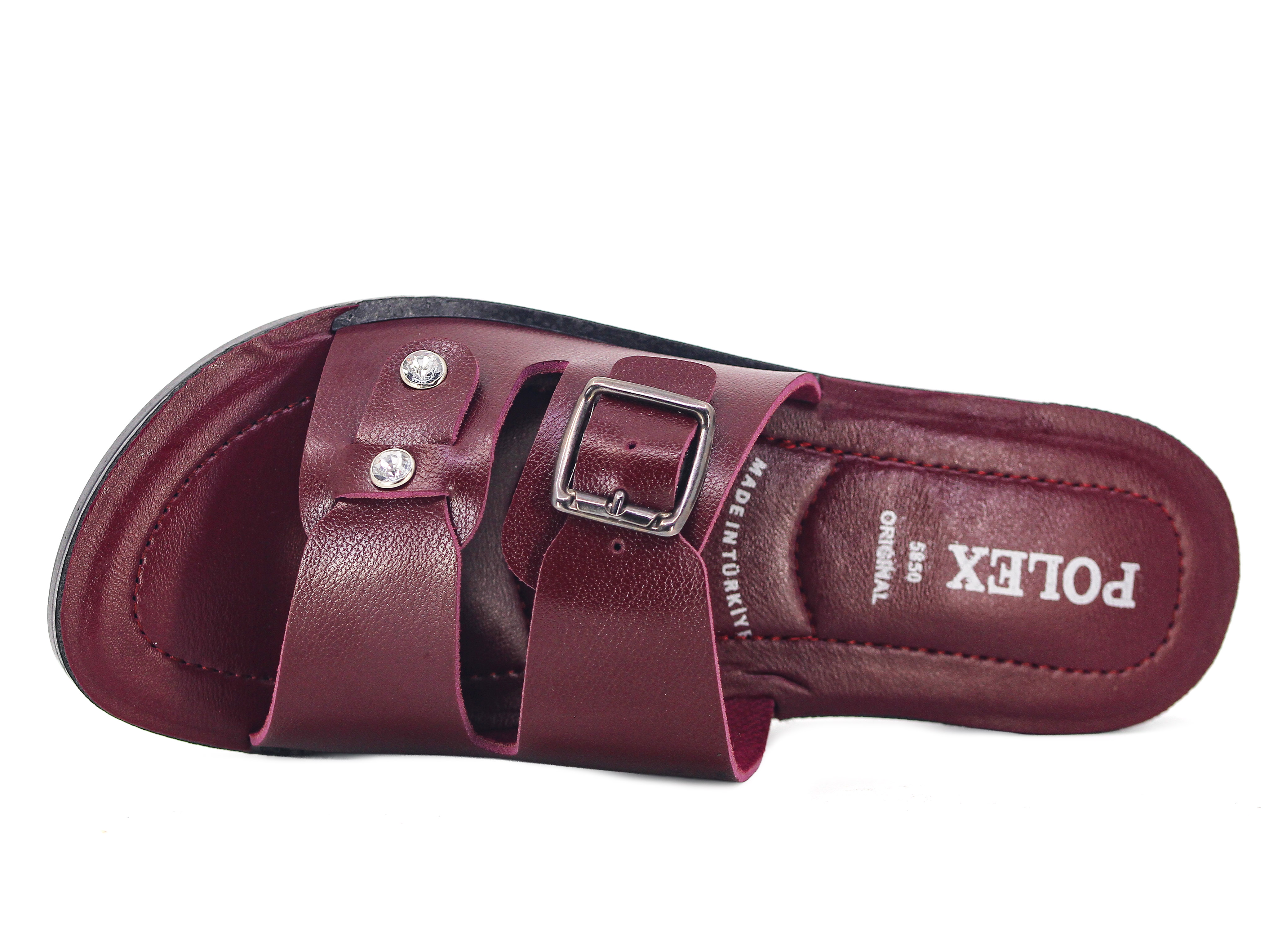 Polex Zenne 5868-C Tek Toka Damla Taşlı Pedli Günlük Terlik - 2