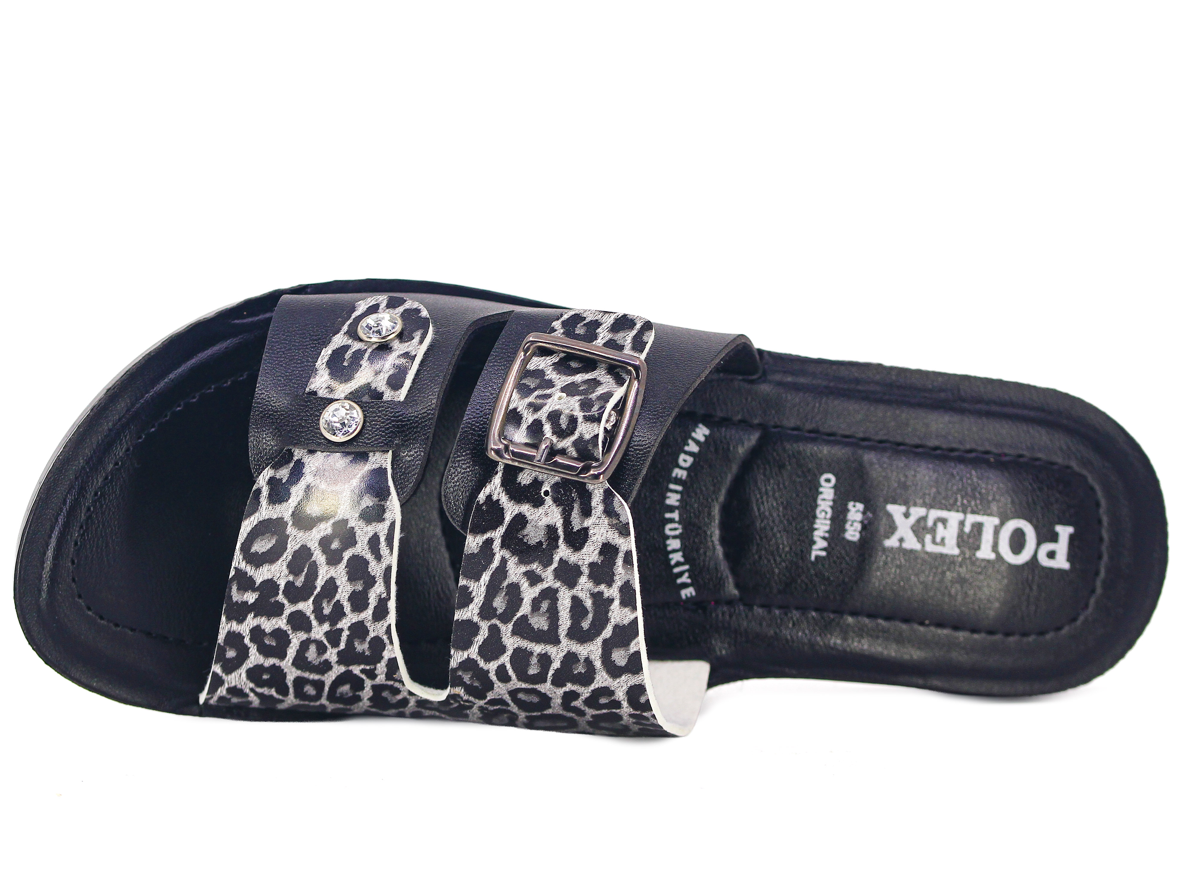 Polex Zenne 5868-C Tek Toka Damla Taşlı Pedli Günlük Terlik - 2