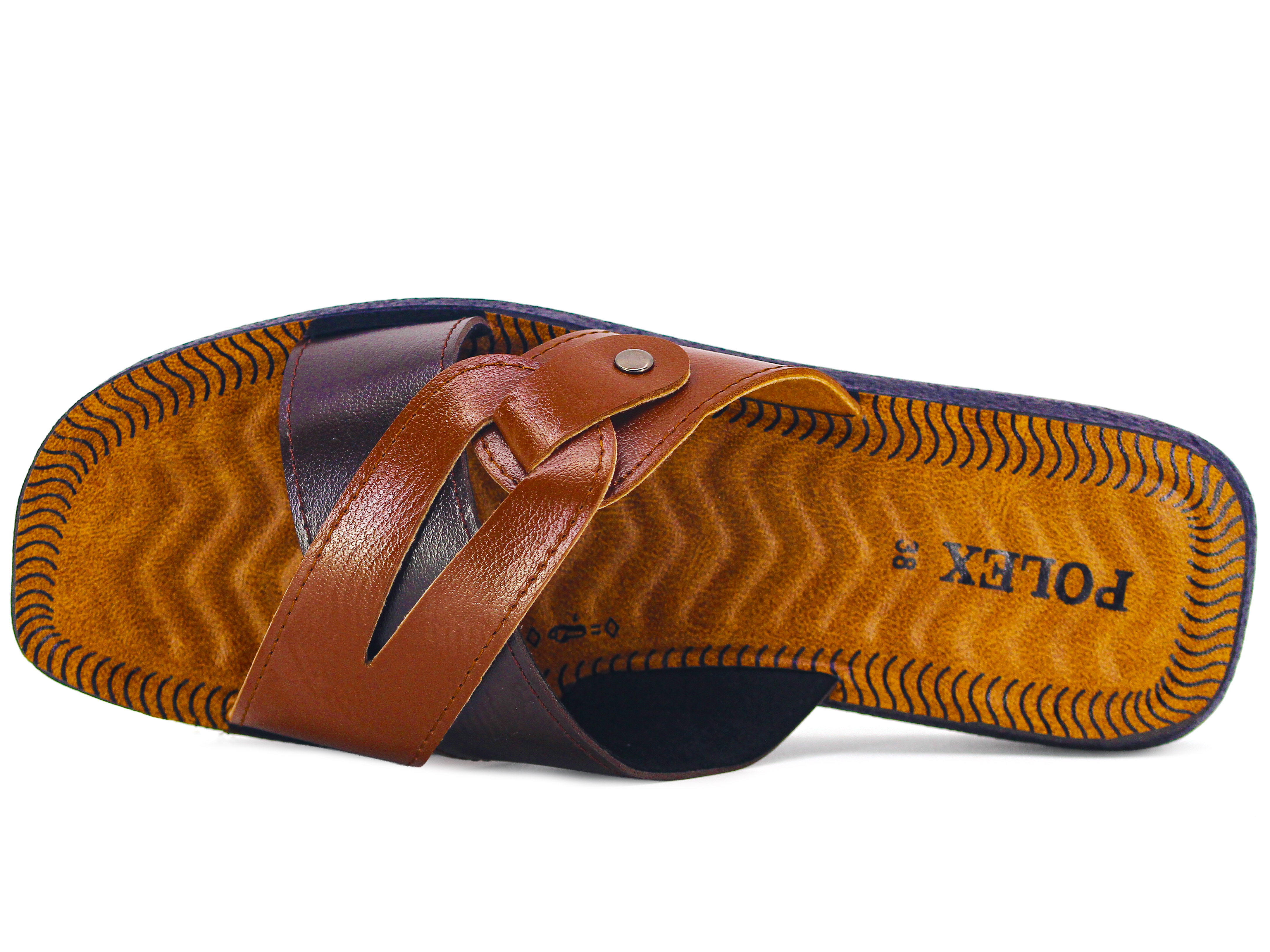 Polex Zenne 5806-C Geçmeli Köşeli Dalgalı Taban Günlük Terlik - 2