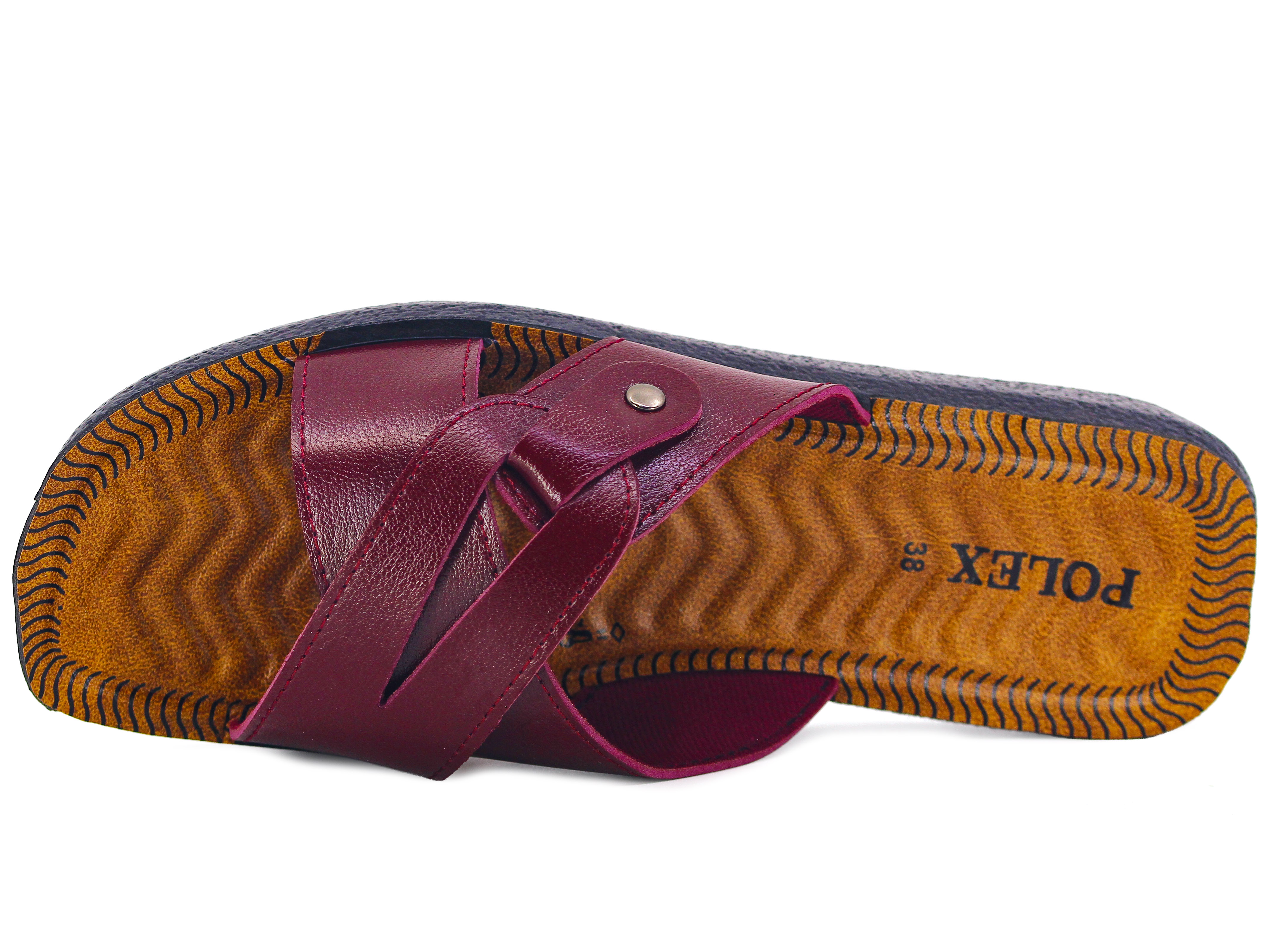 Polex Zenne 5806-C Geçmeli Köşeli Dalgalı Taban Günlük Terlik - 2