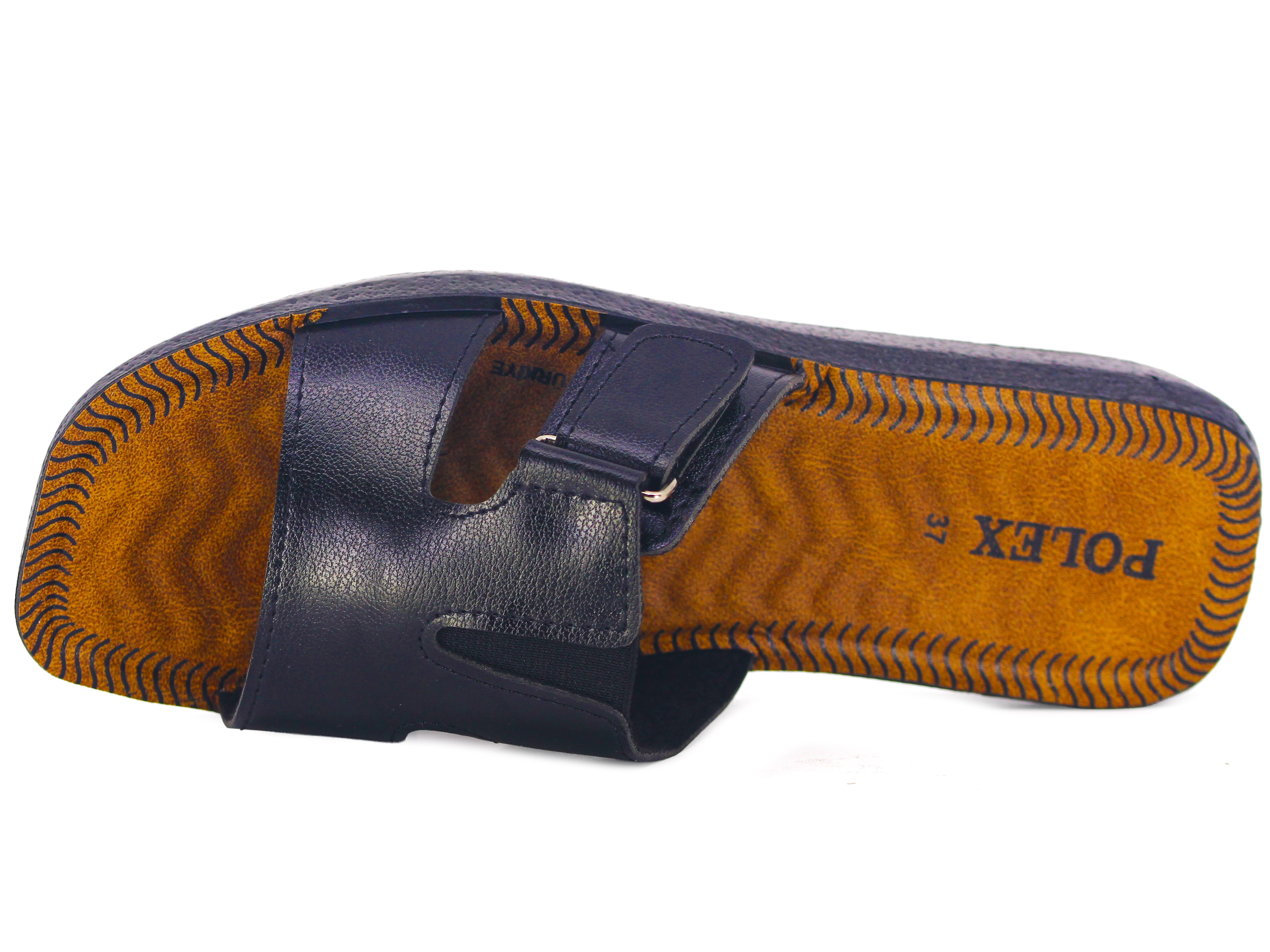 Polex Zenne 5801-C Cırtlı Lastikli Köşeli Dalgalı Taban Günlük Terlik - 2