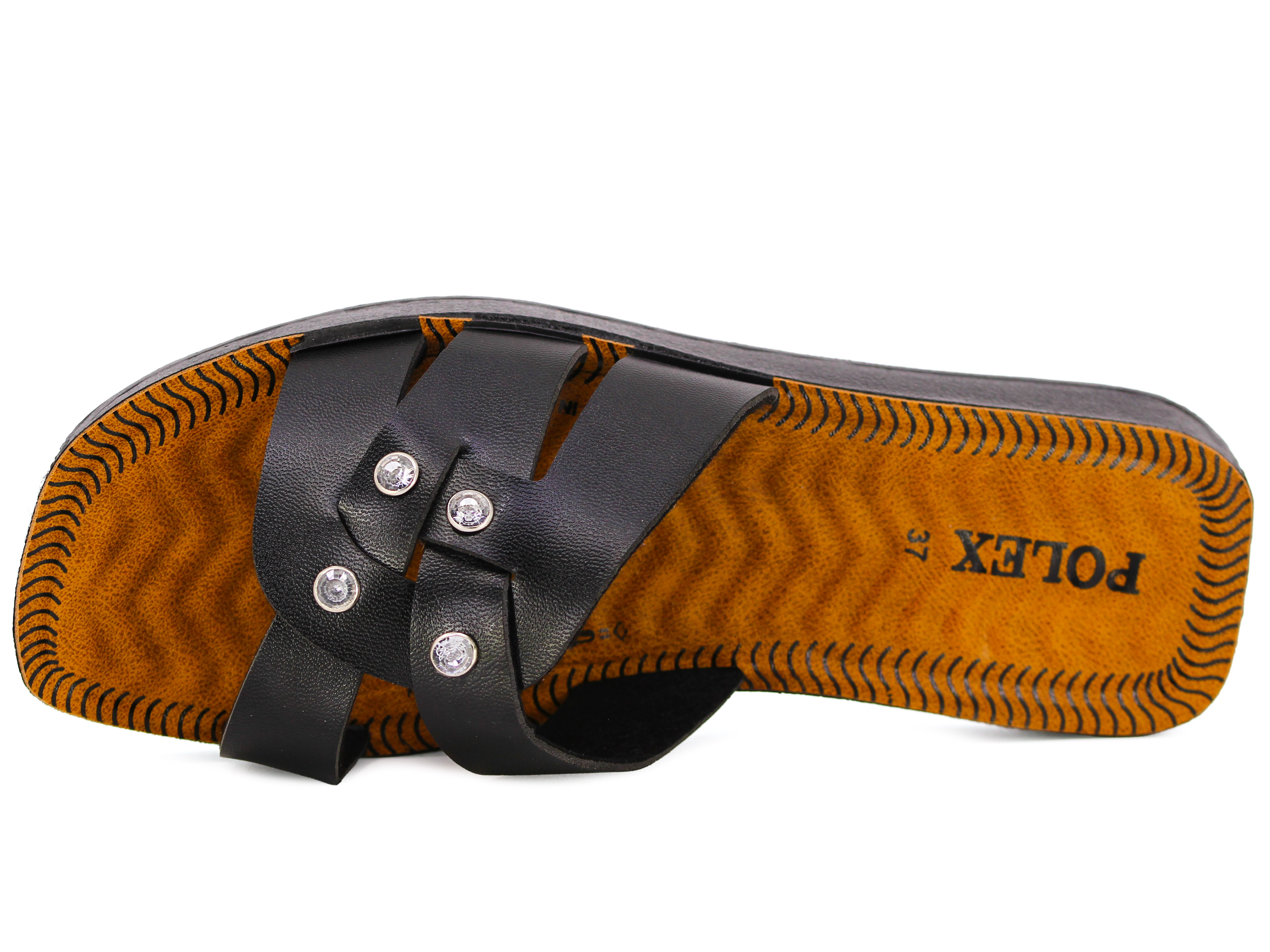 Polex Zenne 16010 Taşlı Dört Bacak Köşe Taban Günlük Terlik - 2