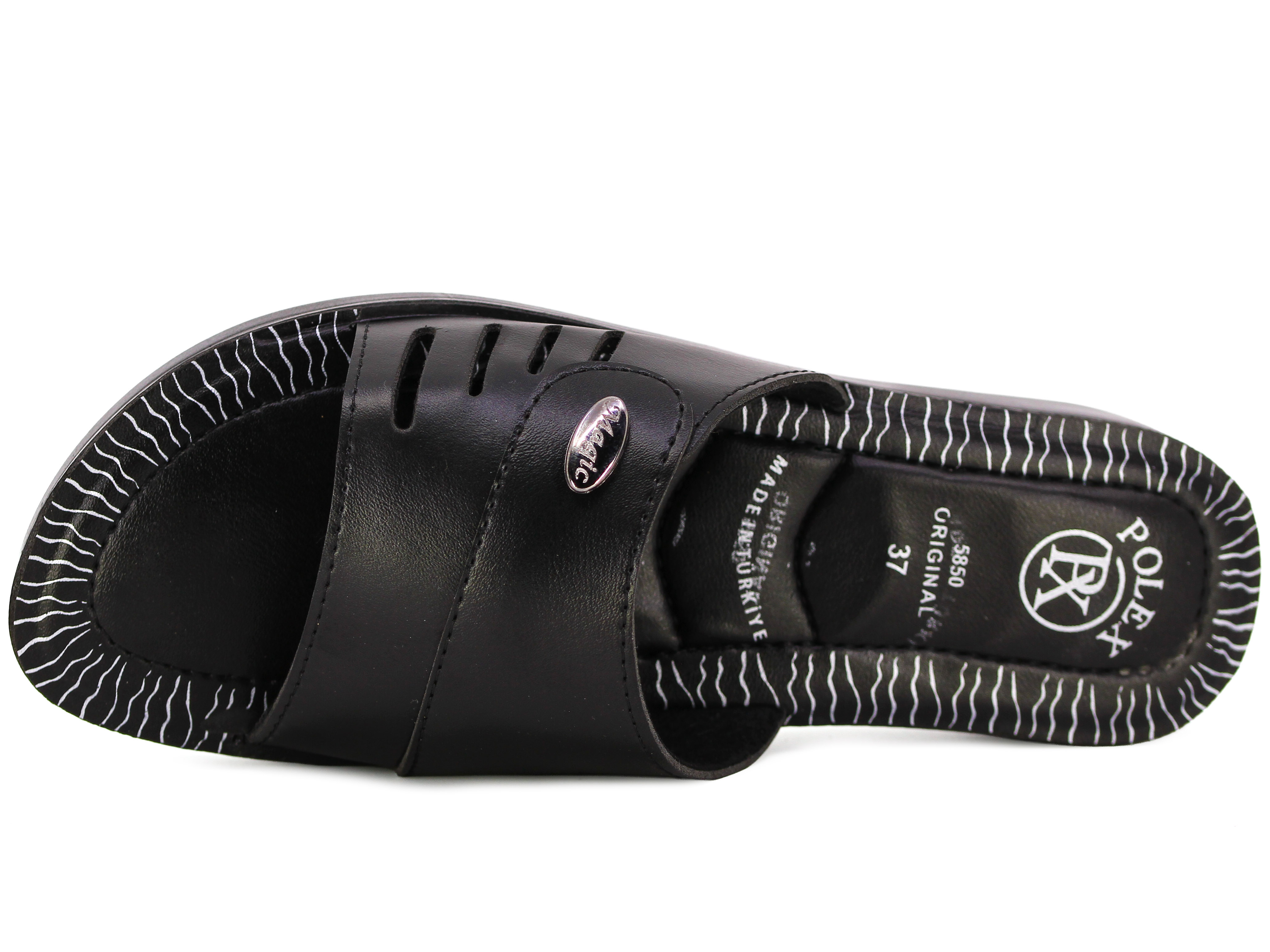 Polex Zenne 5866-C Yanı Delikli Tokalı Pedli Günlük Terlik - 2