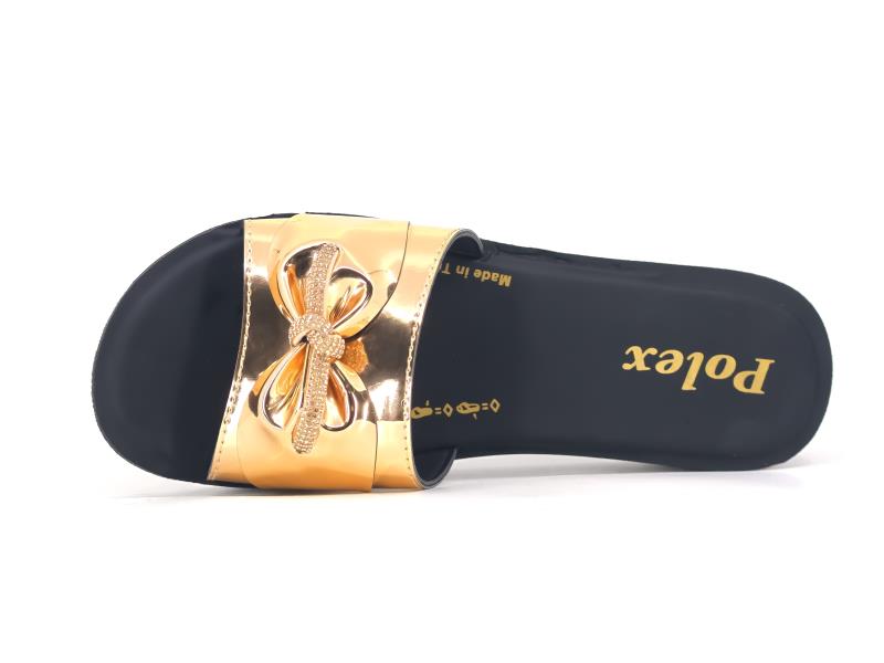 Polex Zenne Z446 Taşlı Ayna Bantlı Günlük Terlik - 3
