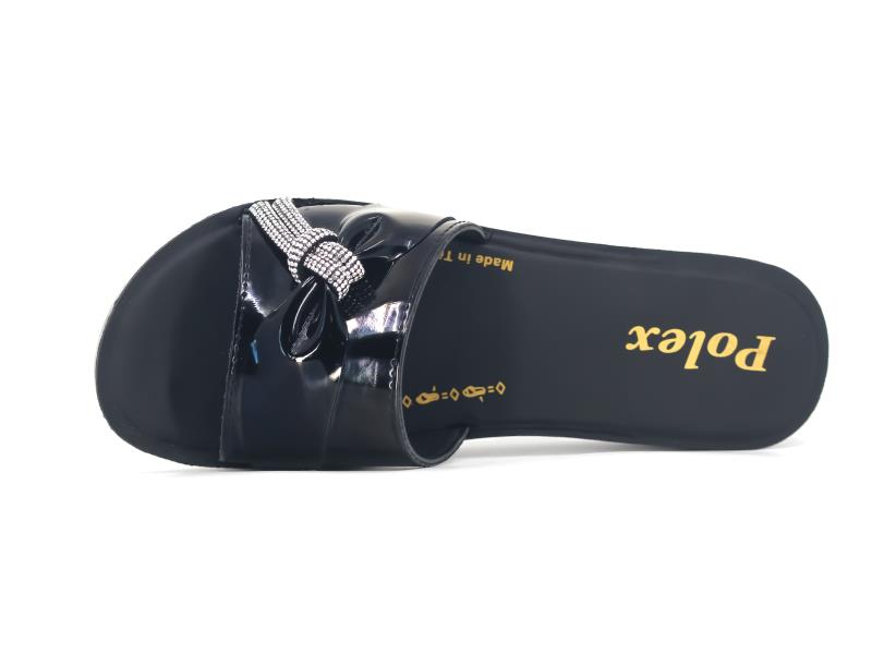 Polex Zenne Z443 Taşlı Ayna Bantlı Günlük Terlik - 2