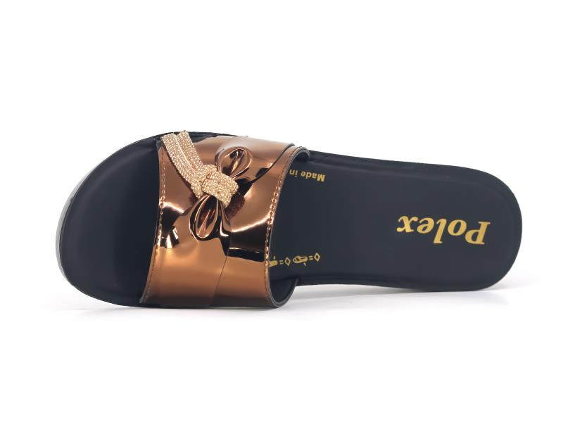 Polex Zenne Z443 Taşlı Ayna Bantlı Günlük Terlik - 2