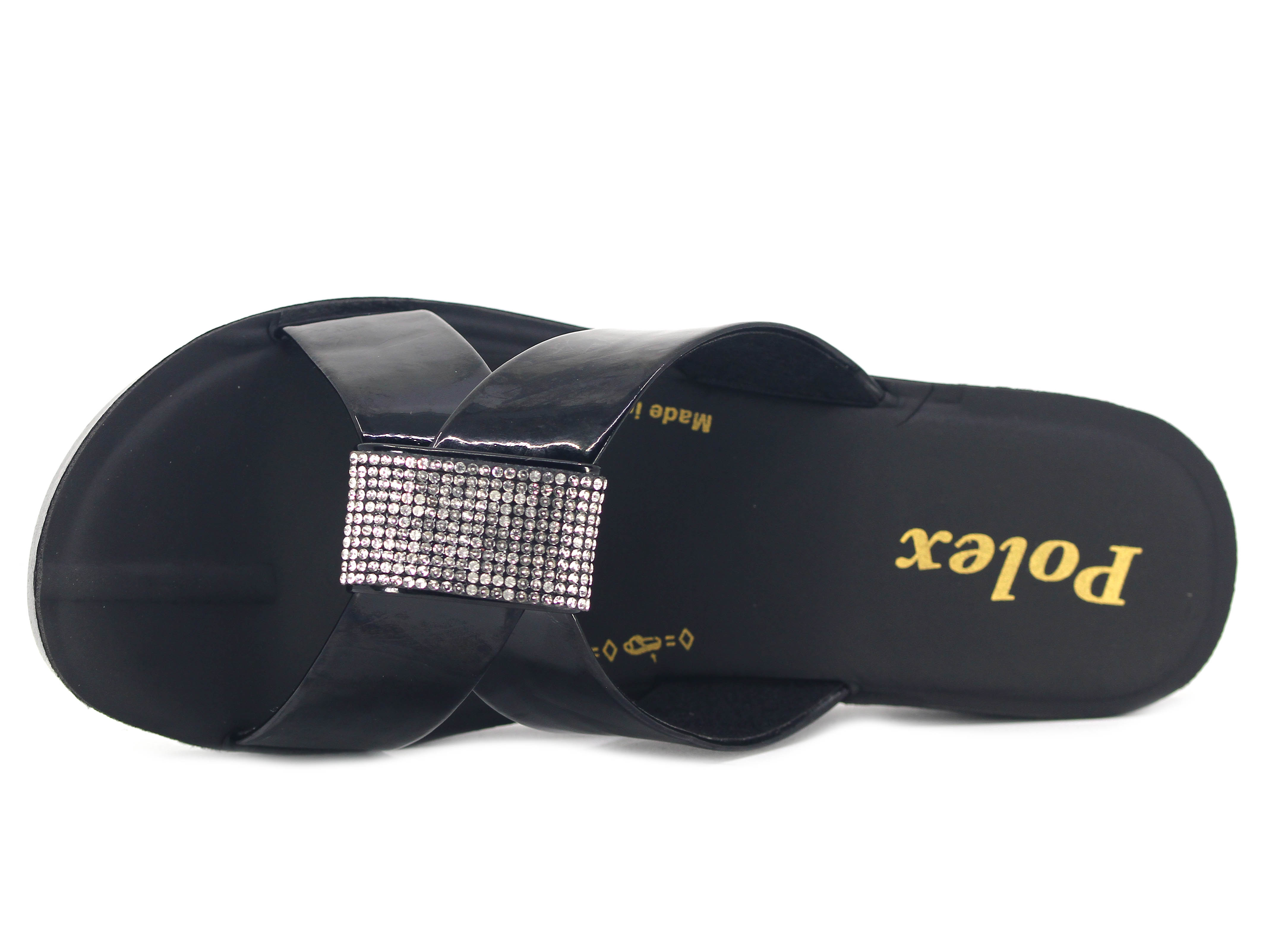 Polex Zenne Z311 Taşlı Ayna Bantlı Günlük Terlik - 2